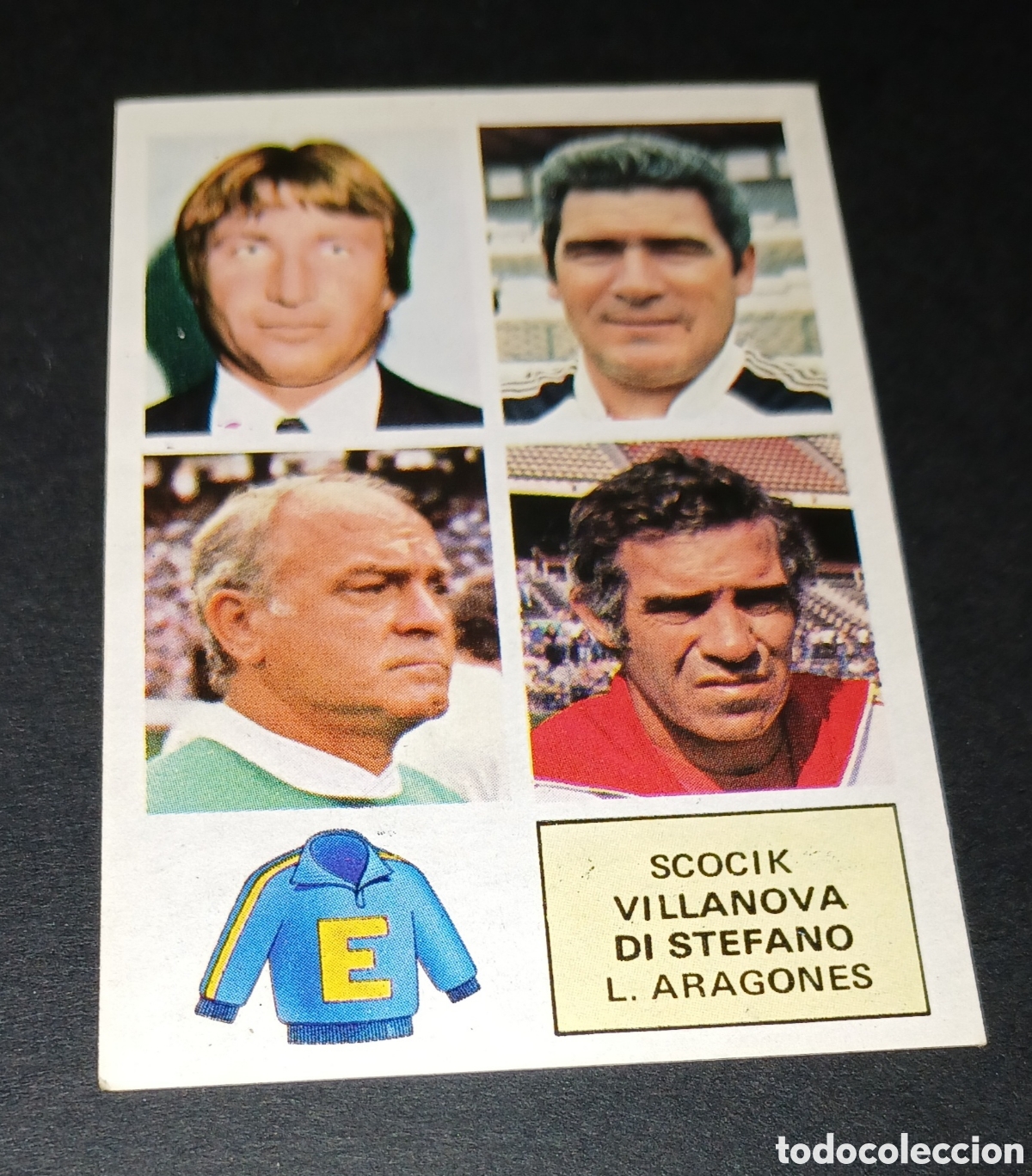 Cromos de f&uacute;tbol: Cromo Entrenadores Scocik Villanova Di Stefano Aragones Liga 82 83 1982 1983 Este sin pegar nunca