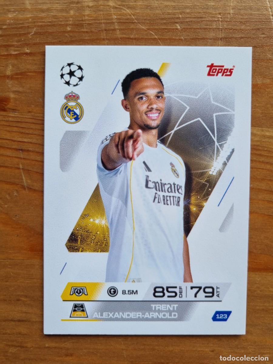Cromos de f&uacute;tbol: 123 Trent ALEXANDER-ARNOLD (Real Madrid CF). Match Attax 2025 2026 25 26 (Topps)