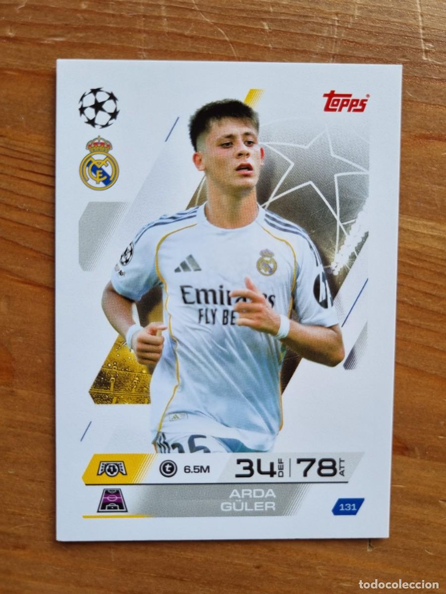 Cromos de f&uacute;tbol: 131 Arda G&Uuml;LER (Real Madrid CF). Match Attax 2025 2026 25 26 (Topps)
