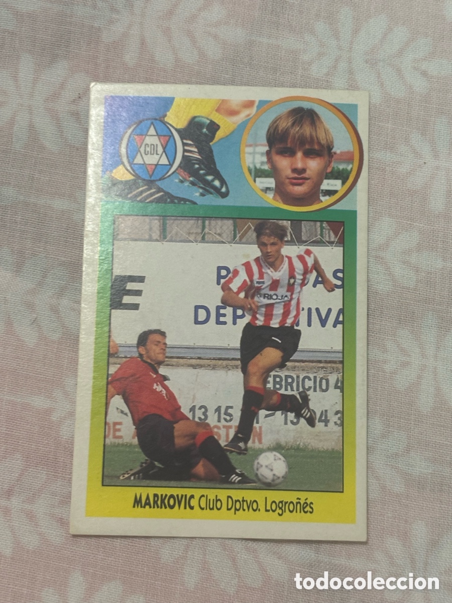 Cromos de f&uacute;tbol: Cromo Markovic coloca 93-94 este