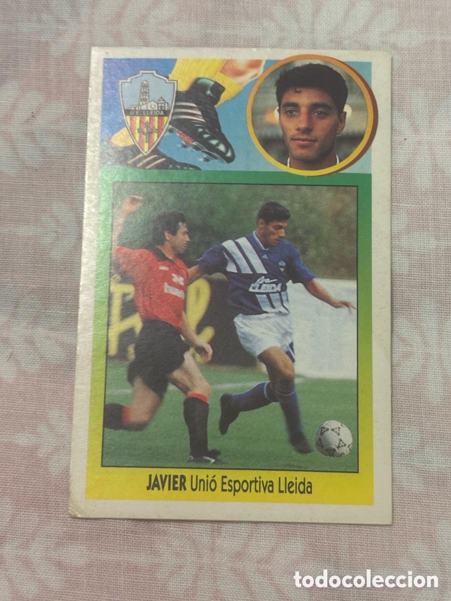Cromos de f&uacute;tbol: Cromo coloca Javier liga 93-94 Este