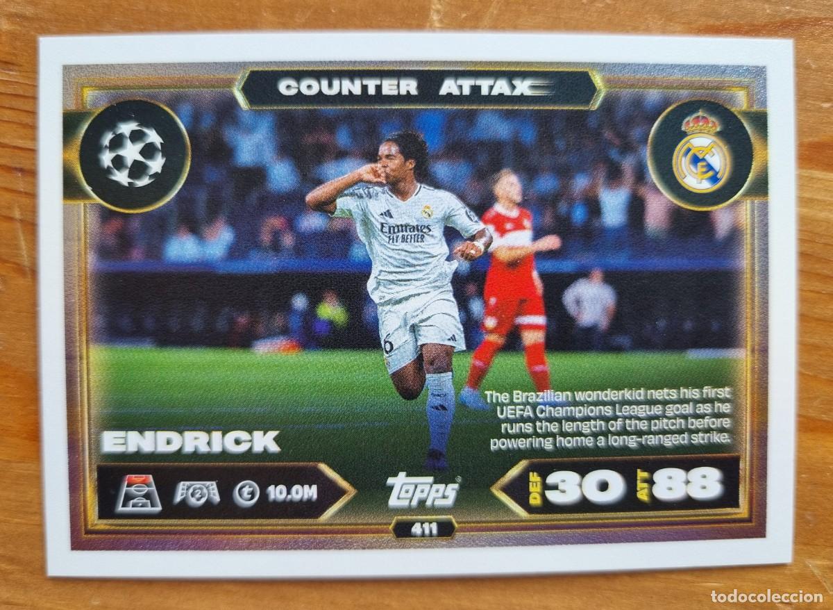 Cromos de f&uacute;tbol: 411 ENDRICK (Real Madrid CF) COUNTER ATTAX. Match Attax 2025 2026 25 26 (Topps)