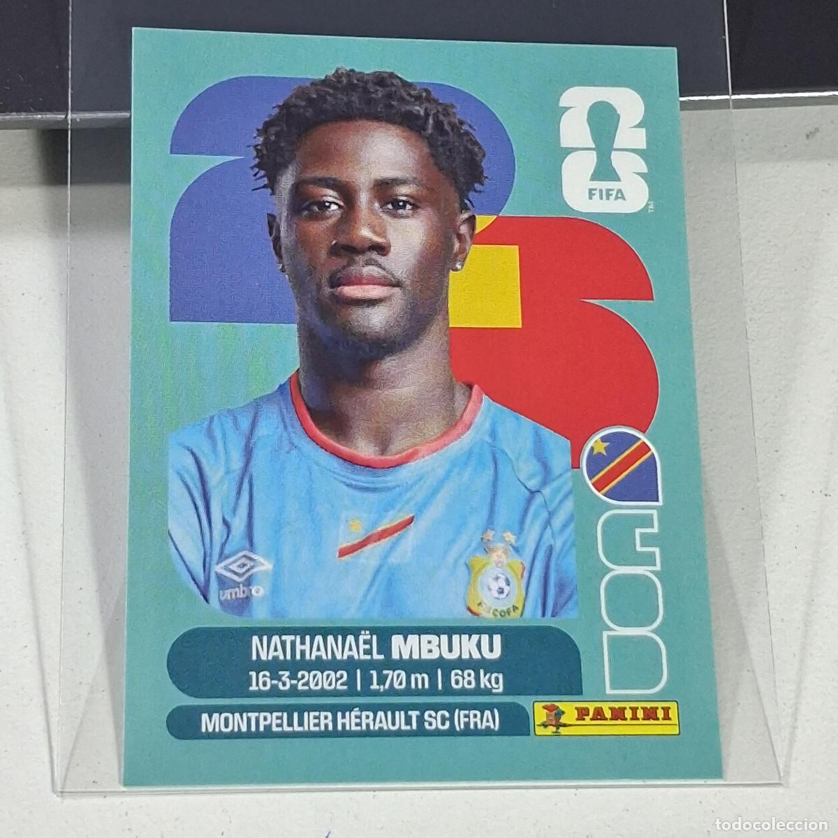 Cromos de f&uacute;tbol: B33 COD 20 COD20 NATHANAEL MBUKU COD REPUBLICA CONGO MUNDIAL FIFA WORLD CUP 2026 STICKER PANINI