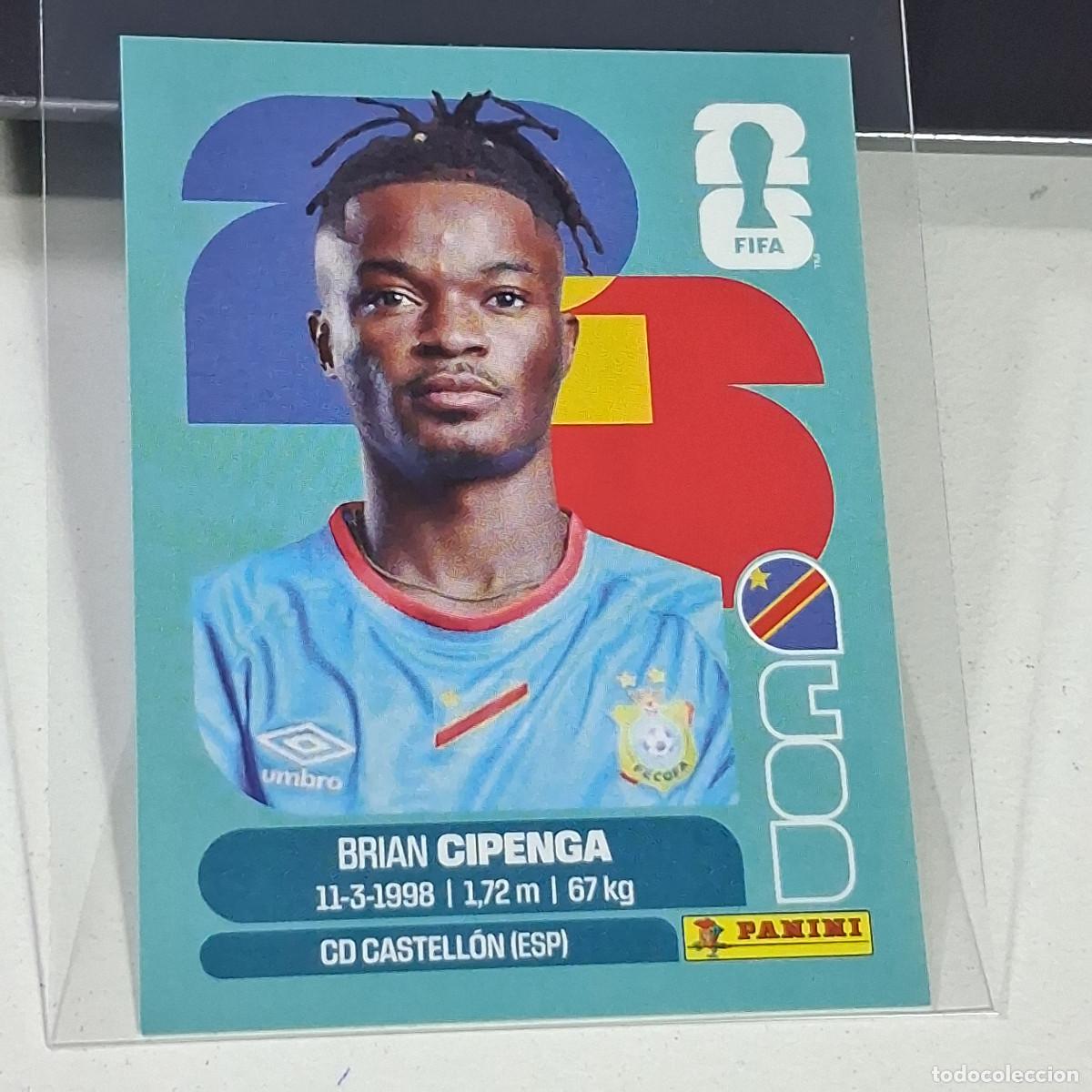 Cromos de f&uacute;tbol: B33 COD 17 COD17 BRIAN CIPENGA CONGO COD MUNDIAL FIFA WORLD CUP 2026 STICKER PANINI