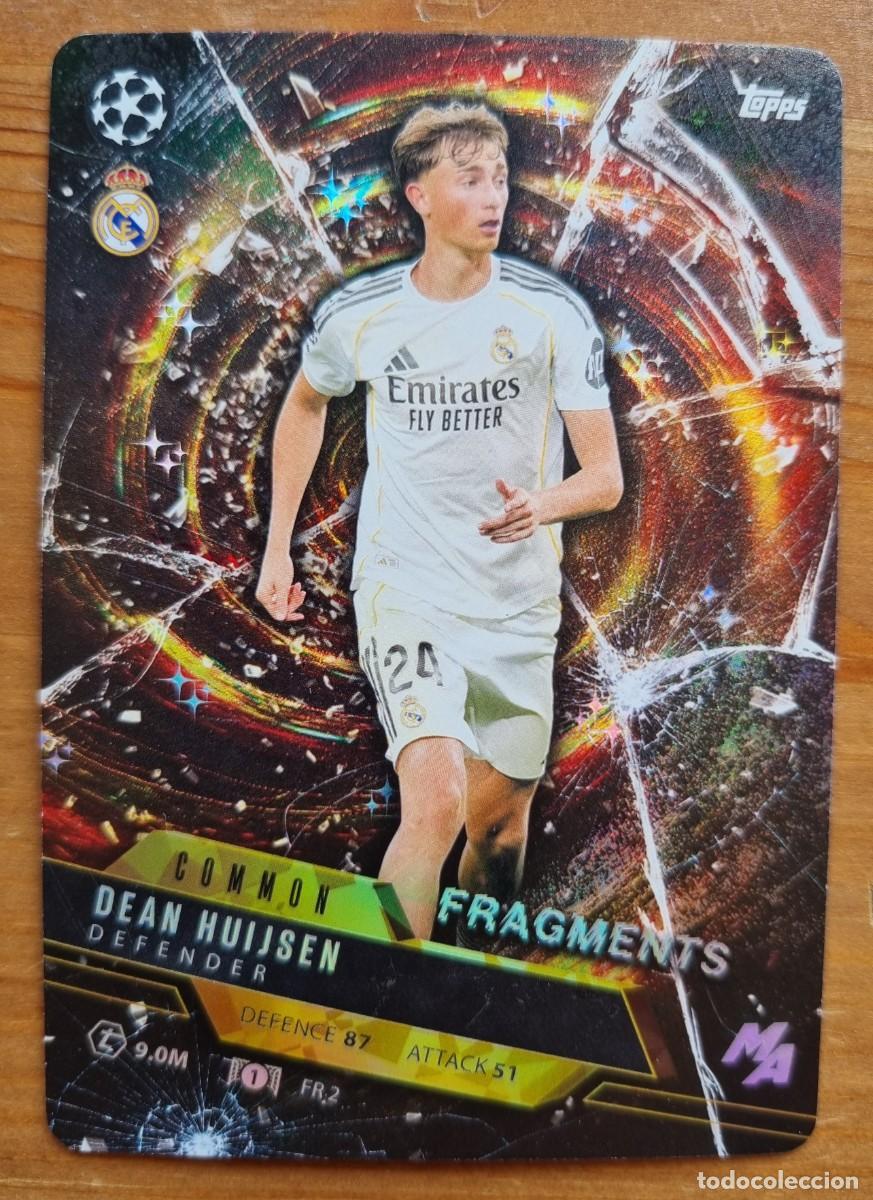 Cromos de f&uacute;tbol: FR 2 Dean HUIJSEN (Real Madrid CF) FRAGMENTS. Match Attax 2025 2026 25 26 Madness (Topps)
