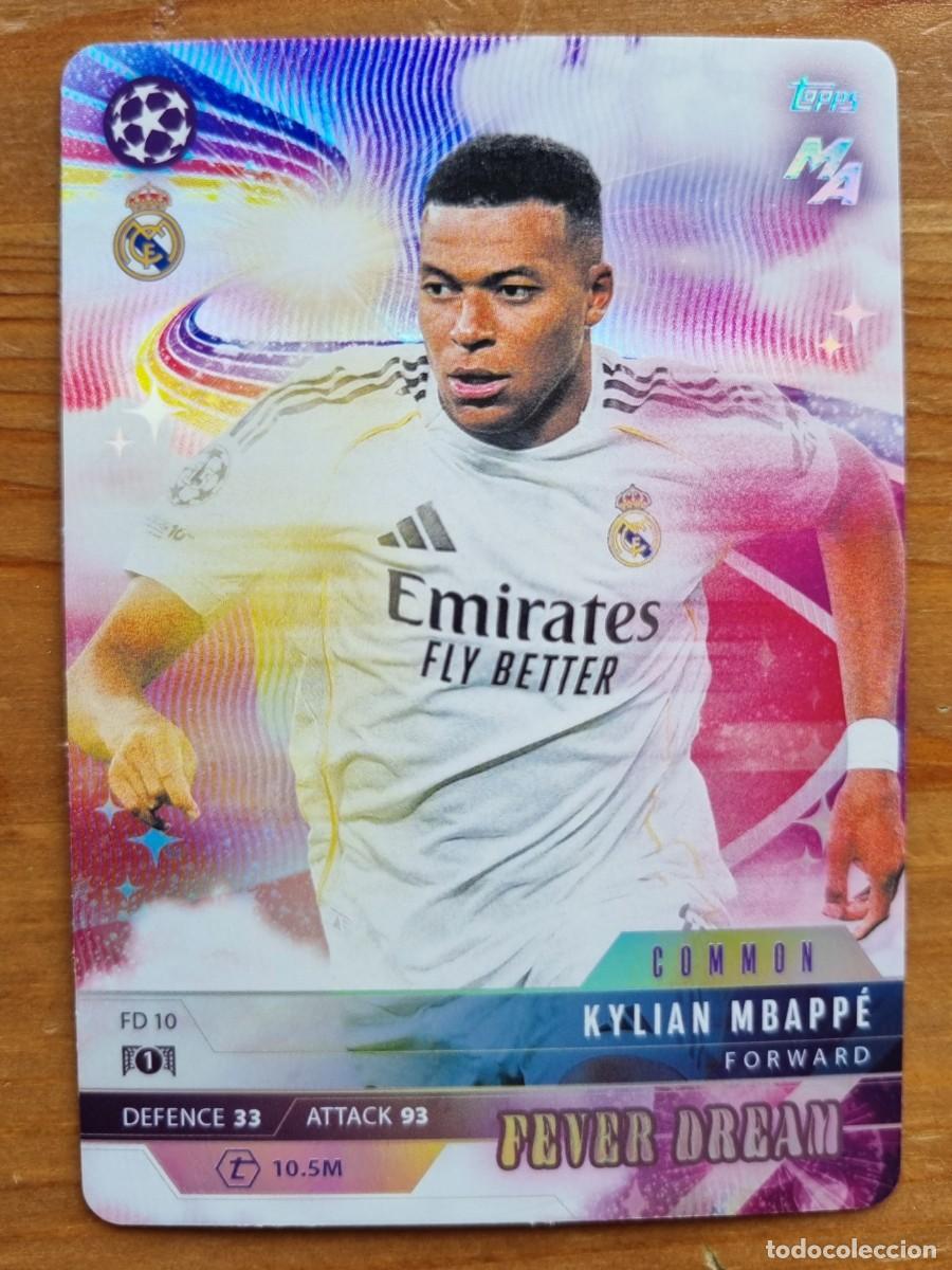Cromos de f&uacute;tbol: FD 10 Kylian MBAPP&Eacute; (Real Madrid CF) FEVER DREAM. Match Attax 2025 2026 25 26 Madness (Topps)