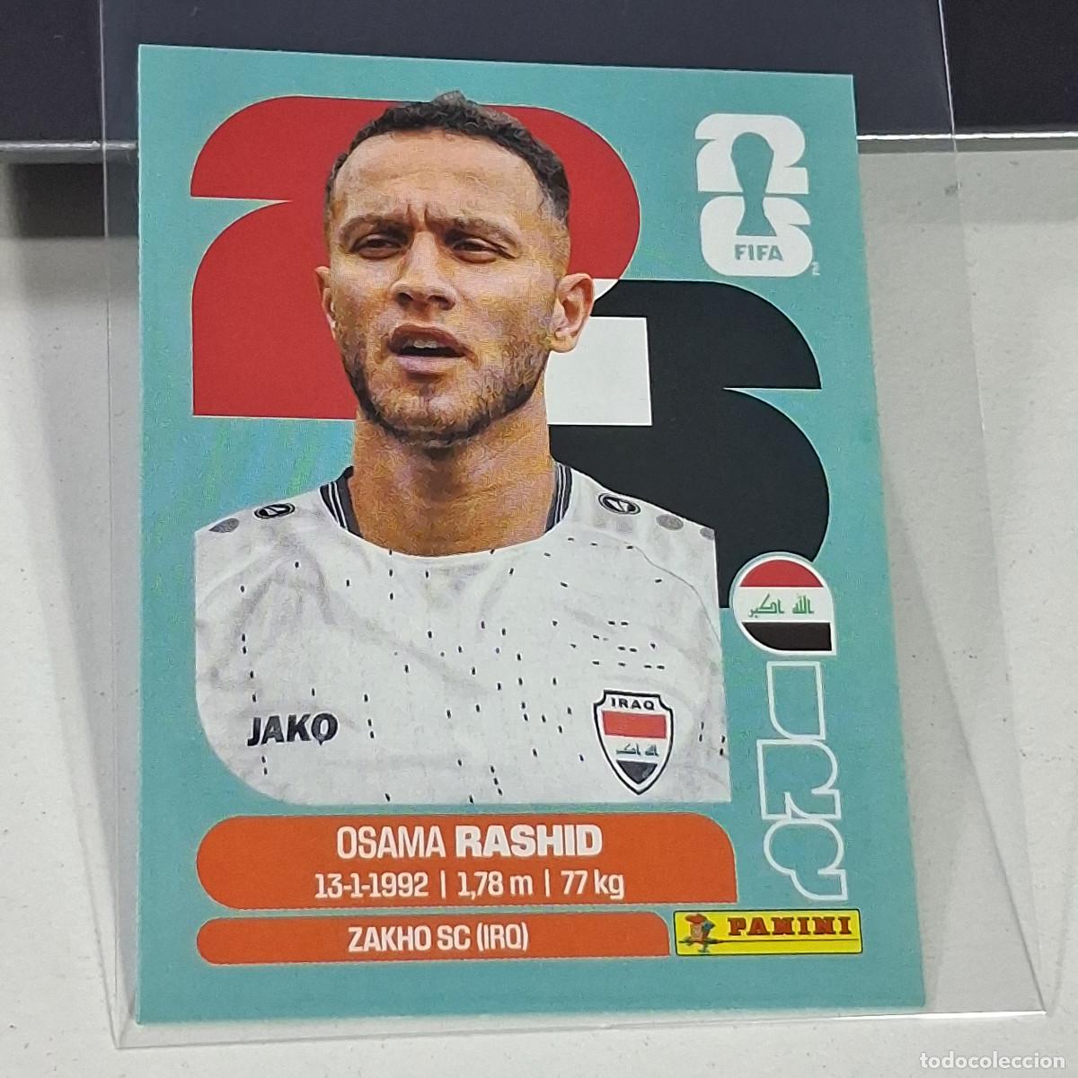 Cromos de f&uacute;tbol: B33 IRQ17 OSAMA RASHID 17 IRAQ IRQ MUNDIAL FIFA WORLD CUP 2026 STICKER PANINI
