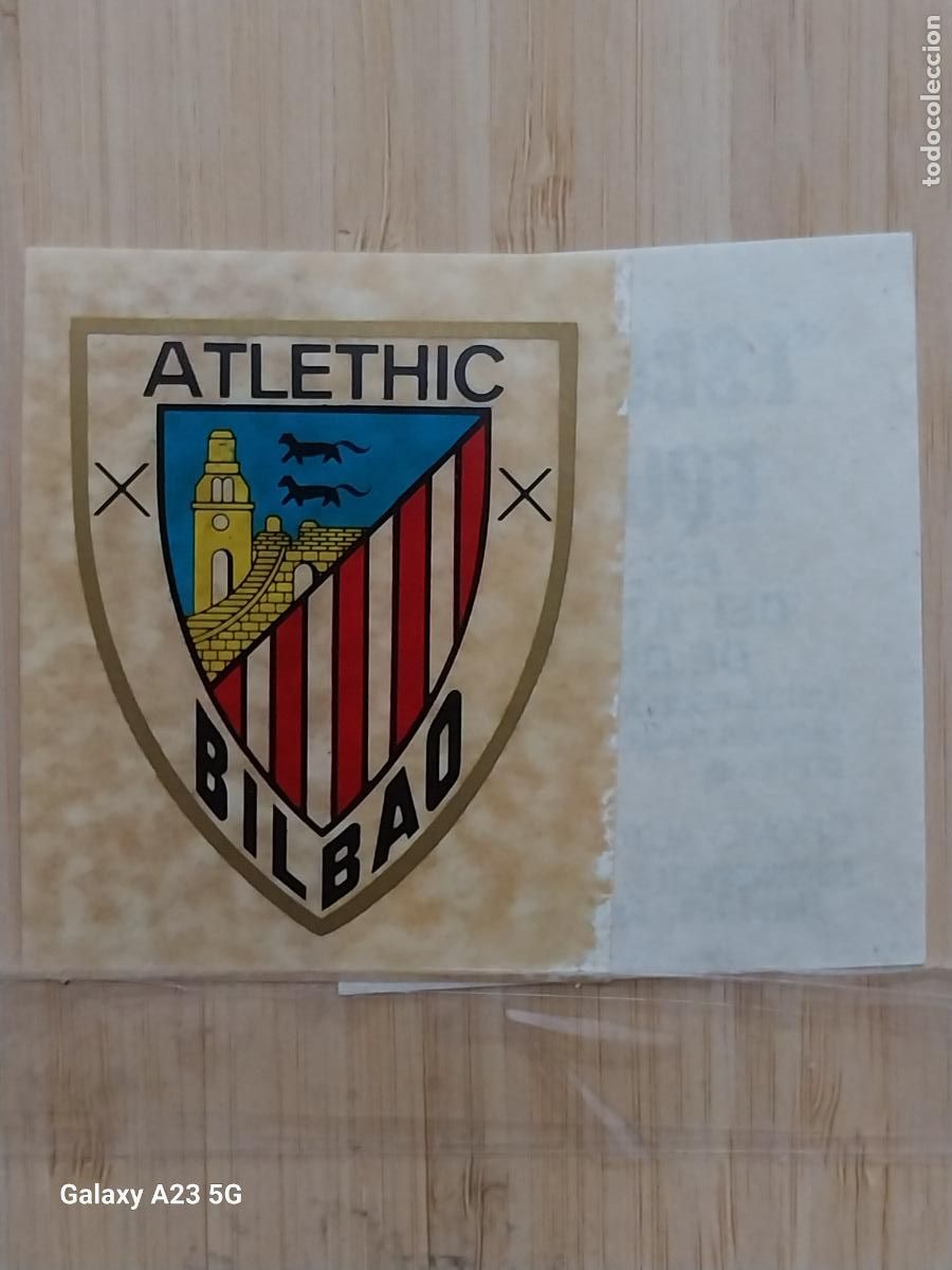 Cromos de f&uacute;tbol: BILBAO ATHLETIC ESCUDO ED ESTE 1976 76 77 1977 ESCUDOS Y EQUIPOS CROMO SIN PEGAR NUNCA