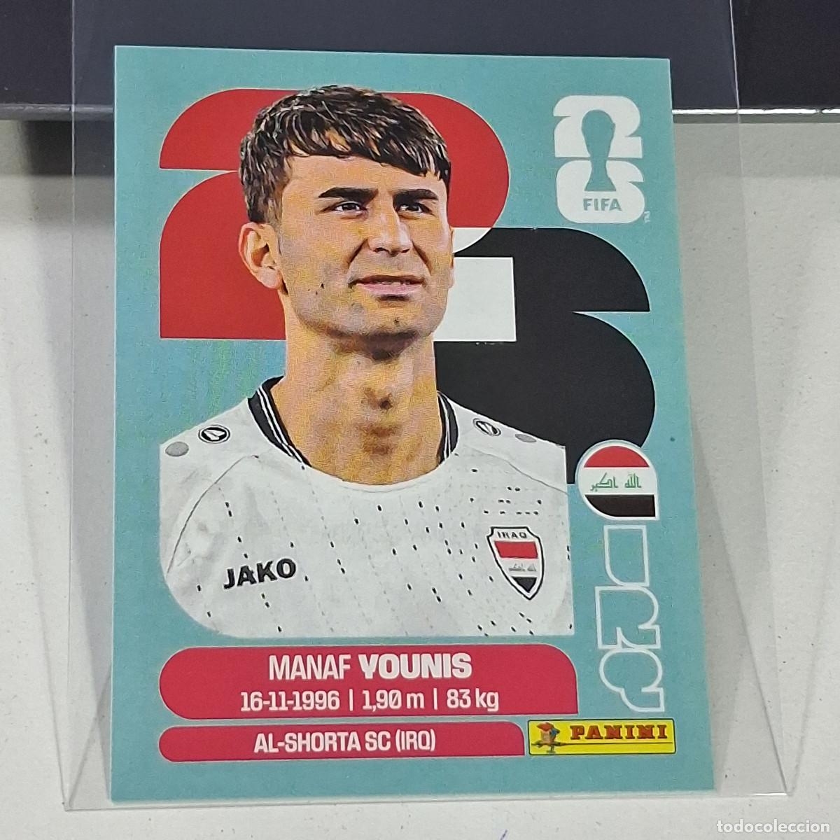 Cromos de f&uacute;tbol: B33 IRQ 8 IRQ8 MANAF YOUNIS IRAQ IRQ MUNDIAL FIFA WORLD CUP 2026 STICKER PANINI