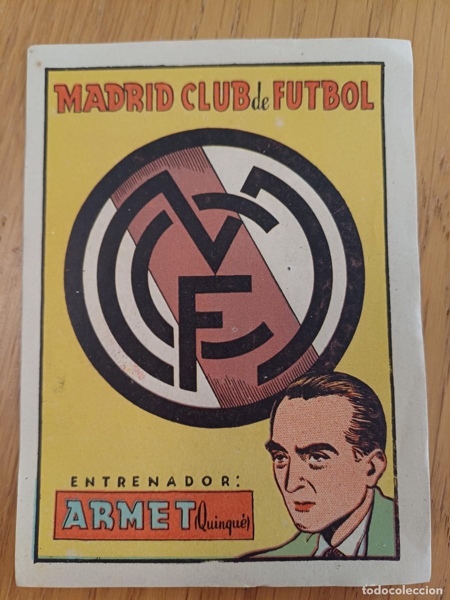 Cromos de f&uacute;tbol: cromo futbol, Armet, kinke, Madrid club de futbol, cromos cultura, nunca pegado