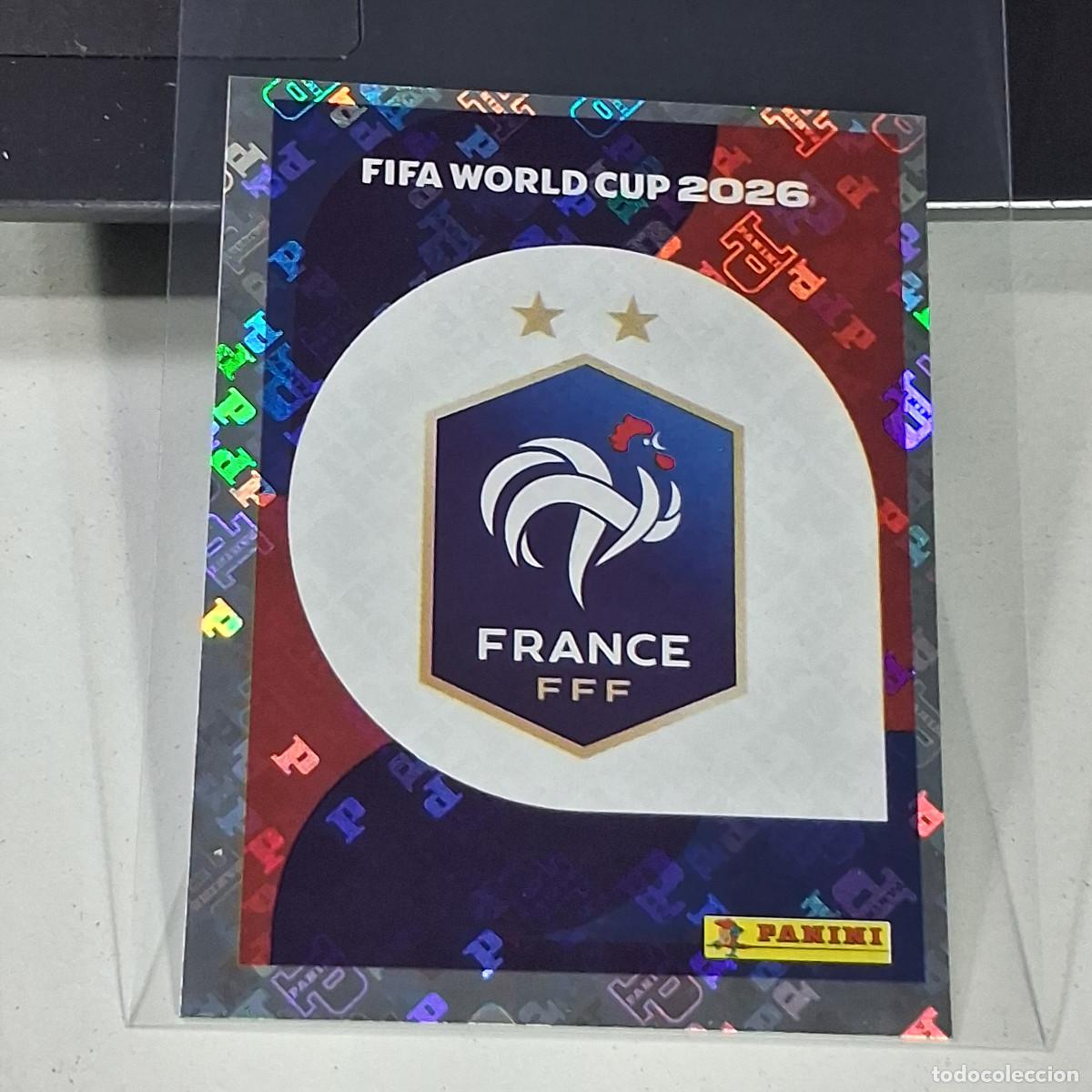 Cromos de f&uacute;tbol: B33 FRA1 EMBLEM ESCUDO 1 FRANCIA FRANCE FRA MUNDIAL FIFA WORLD CUP 2026 STICKER PANINI