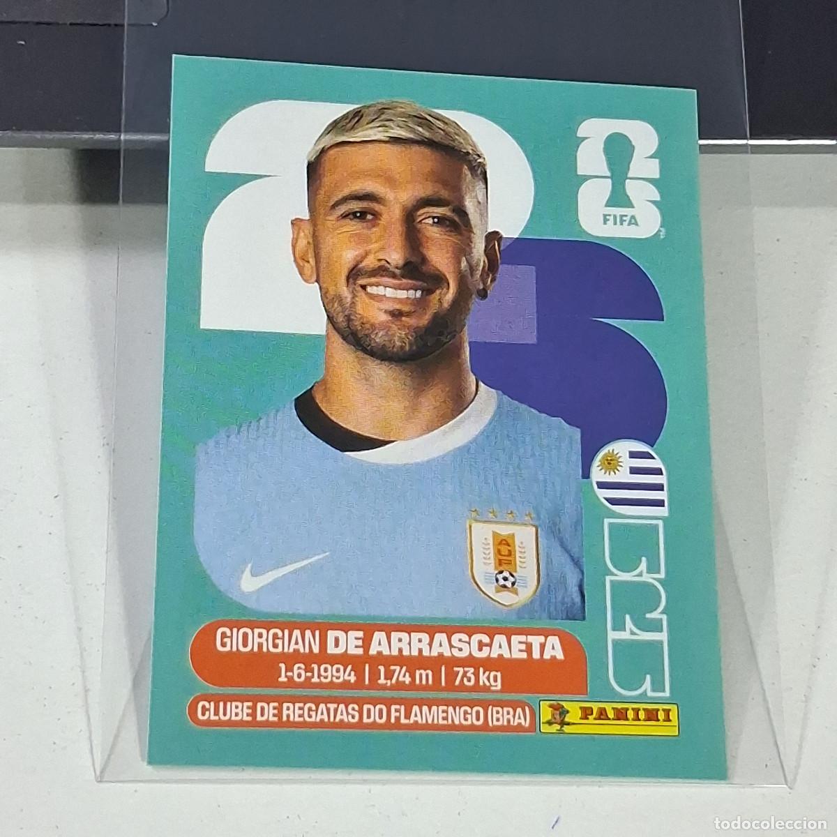 Cromos de f&uacute;tbol: B33 URU 11 URU11 GIORGIAN ARRASCAETA URUGUAY MUNDIAL FIFA WORLD CUP 2026 STICKER PANININI