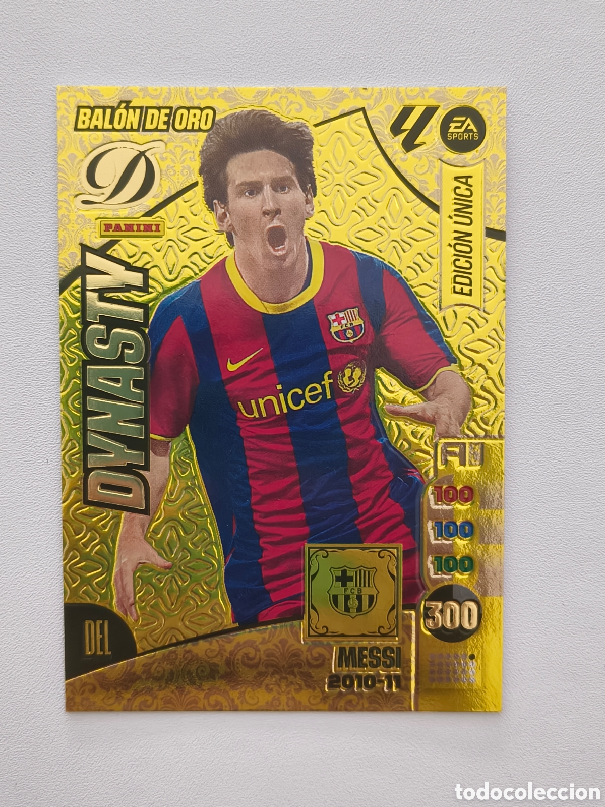 Cromos de f&uacute;tbol: BAL&Oacute;N DE ORO DYNASTY 2010-11 LEO MESSI - FC BARCELONA - EDICI&Oacute;N &Uacute;NICA - PANINI ADRENALYN XL 2024 202