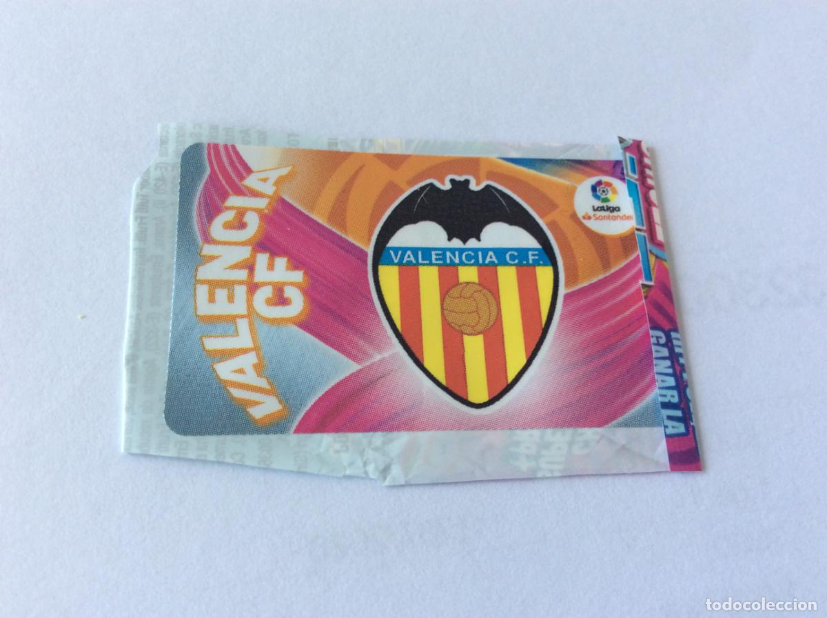 Cromos de f&uacute;tbol: Escudo Valencia Chicle Liga Este 2019 2020 19 20 Panini