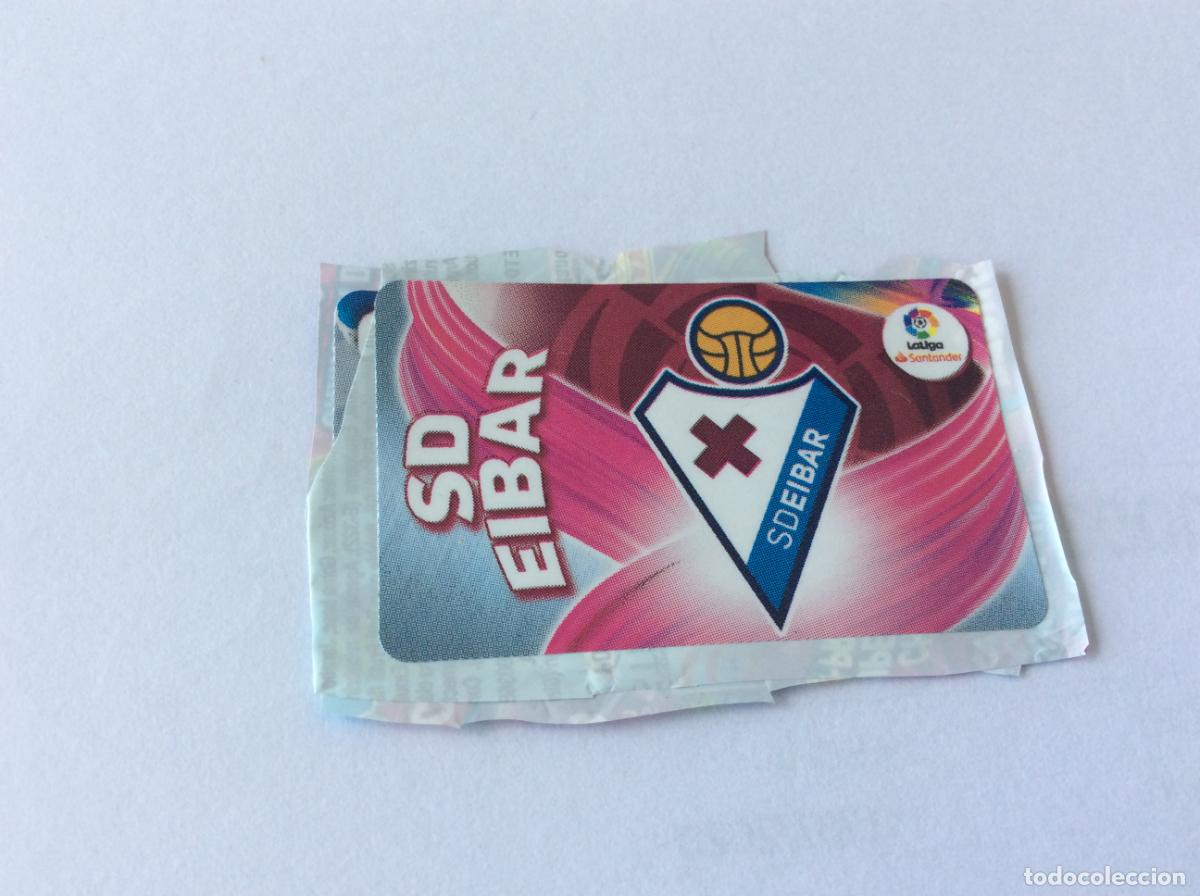 Cromos de f&uacute;tbol: Escudo Eibar Chicle Liga Este 2019 2020 19 20 Panini