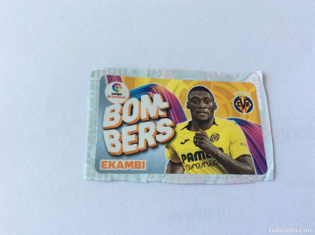 Cromos de f&uacute;tbol: Bombers Ekambi Villarreal Chicle Liga Este 2019 2020 19 20 Panini
