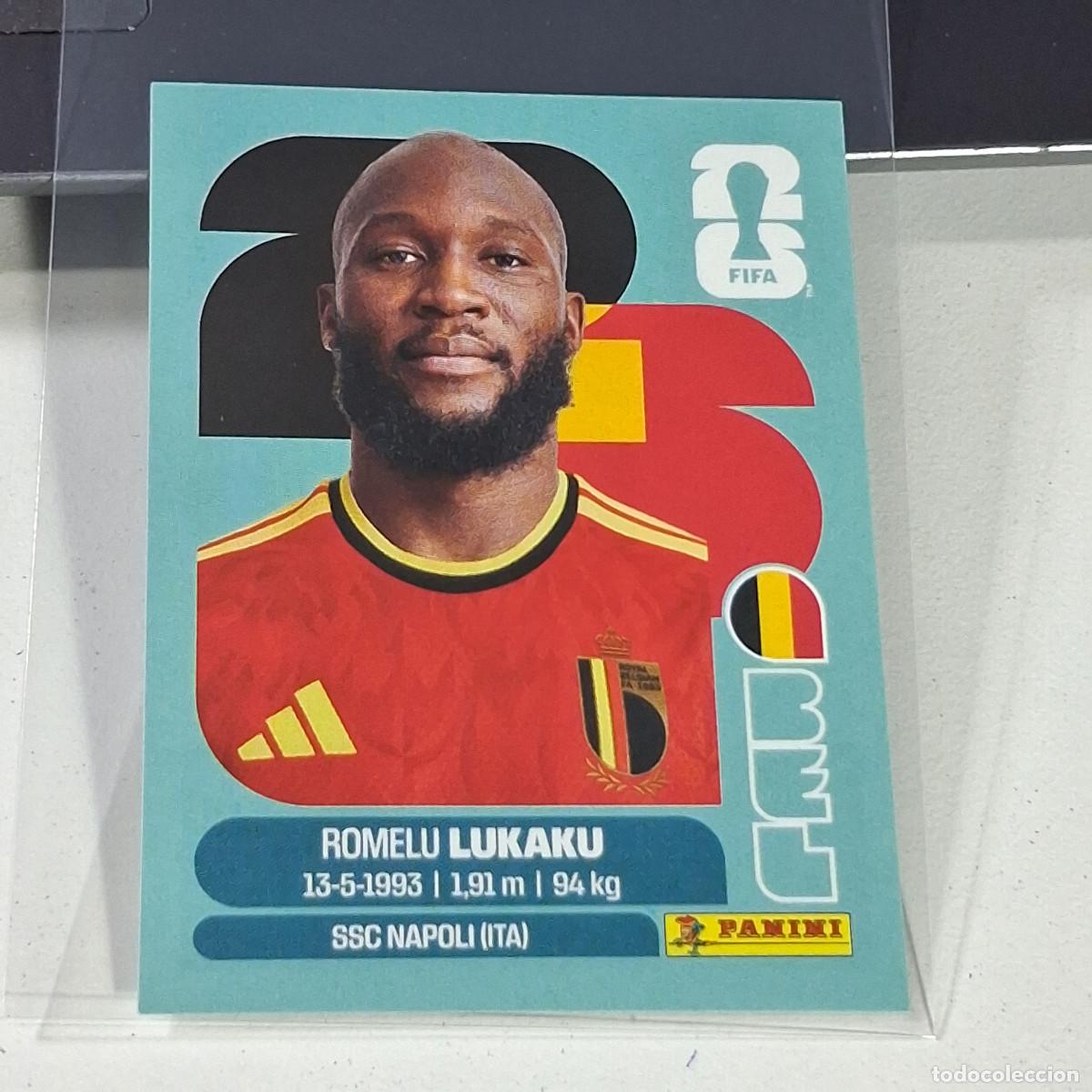 Fu&szlig;ball-Sticker: B33 BEL20 ROMELU LUKAKU 20 B&Eacute;LGICA BELGIUM BEL MUNDIAL FIFA WORLD CUP 2026 STICKER PANINI