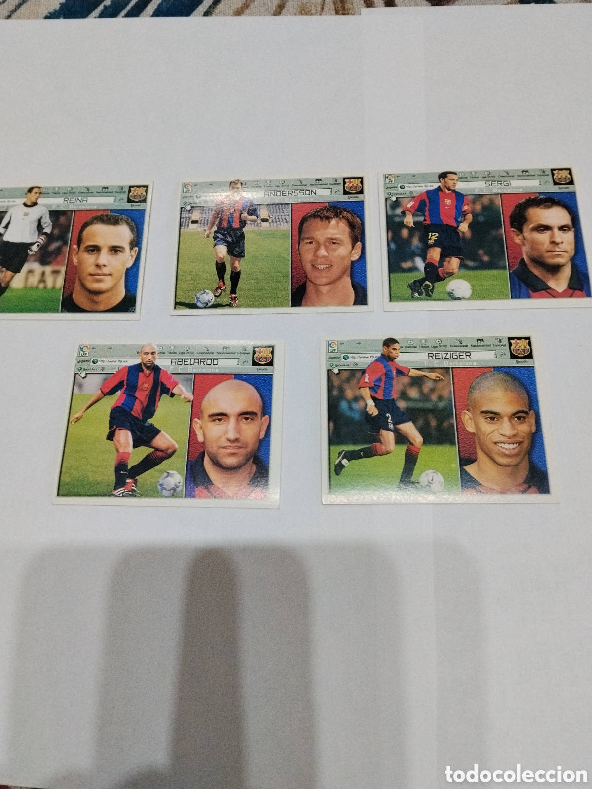 Cromos de f&uacute;tbol: Fc Barcelona / 2001-2002 / Colecciones este
