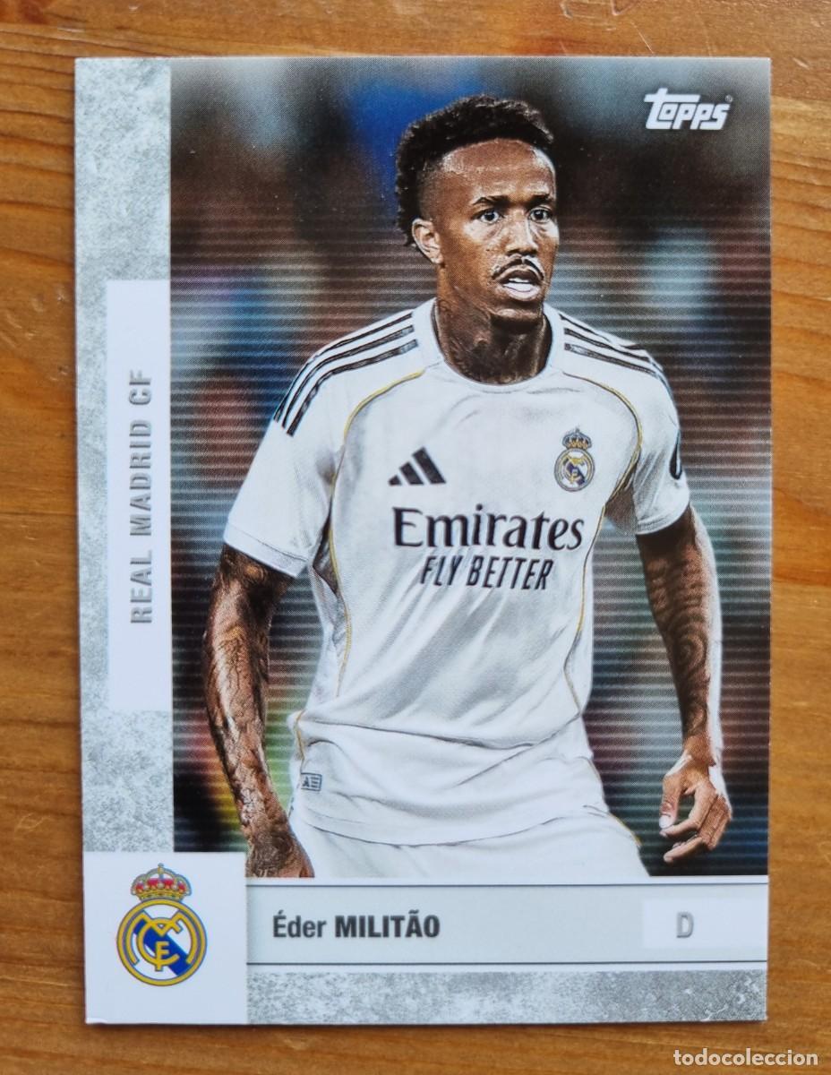 Cromos de f&uacute;tbol: 8 Eder MILITAO (Real Madrid CF). Topps Real Madrid CF Team Set 2025 2026 25 26