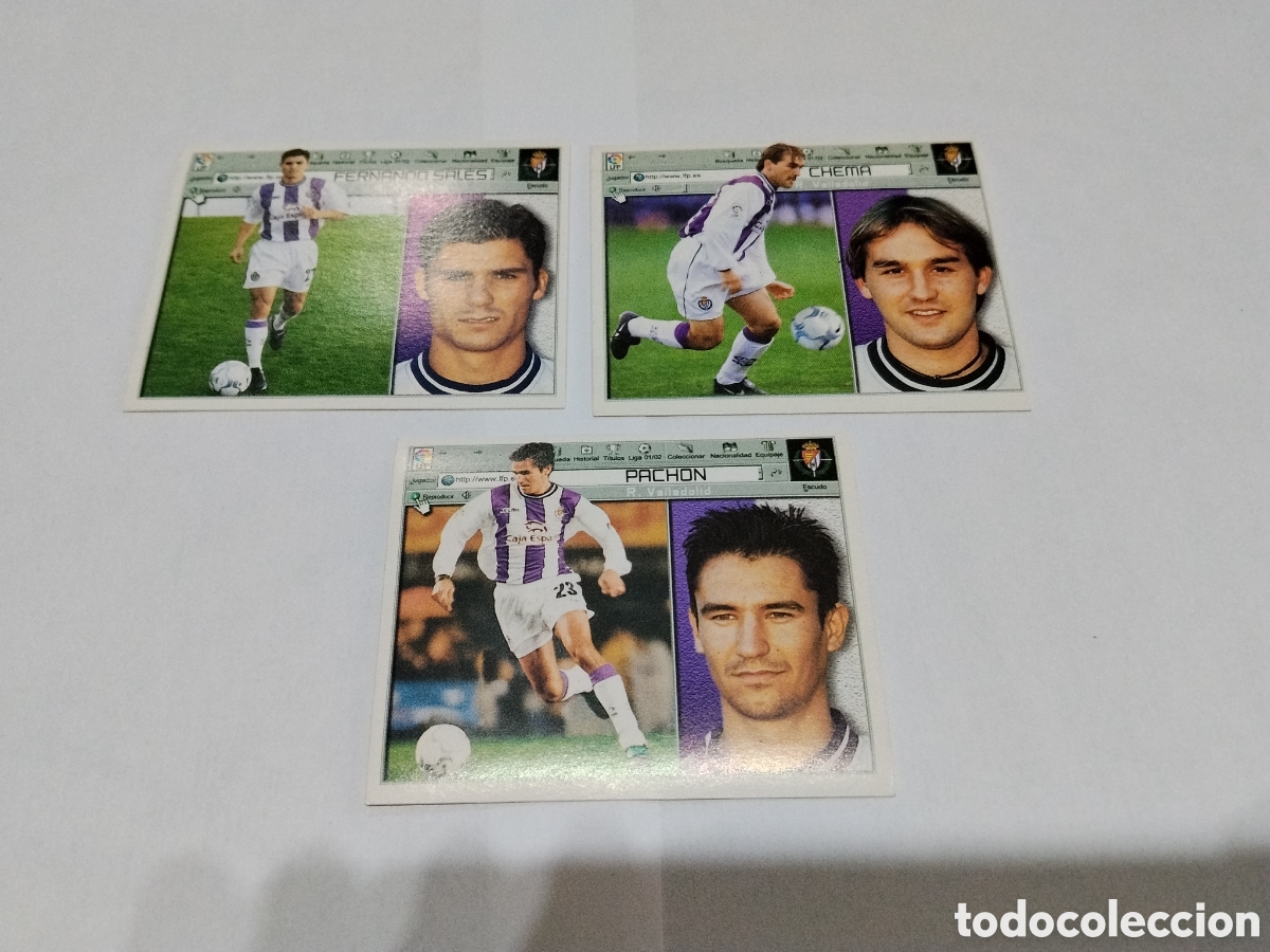 Cromos de f&uacute;tbol: Real Valladolid / 2001-2002 / Colecciones este