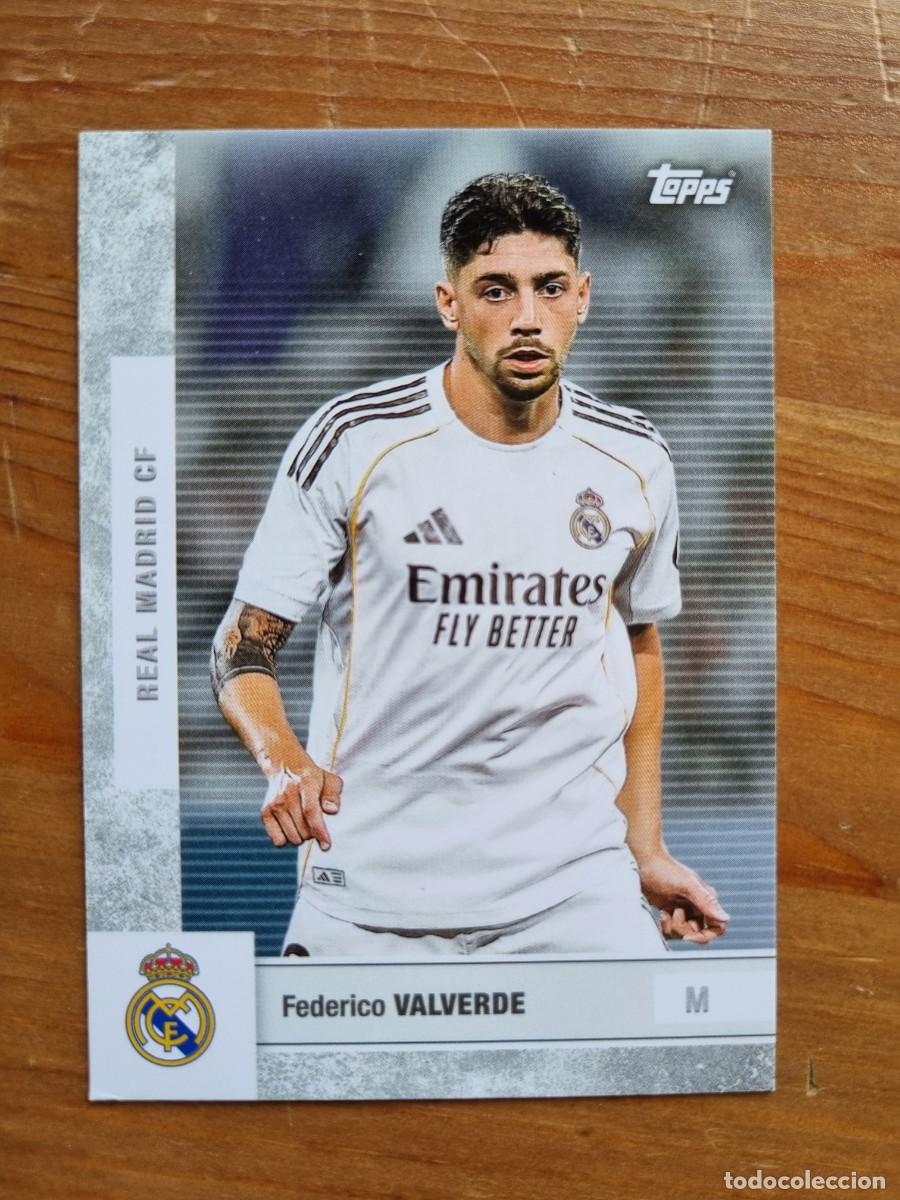 Cromos de f&uacute;tbol: 12 Federico VALVERDE (Real Madrid CF). Topps Real Madrid CF Team Set 2025 2026 25 26