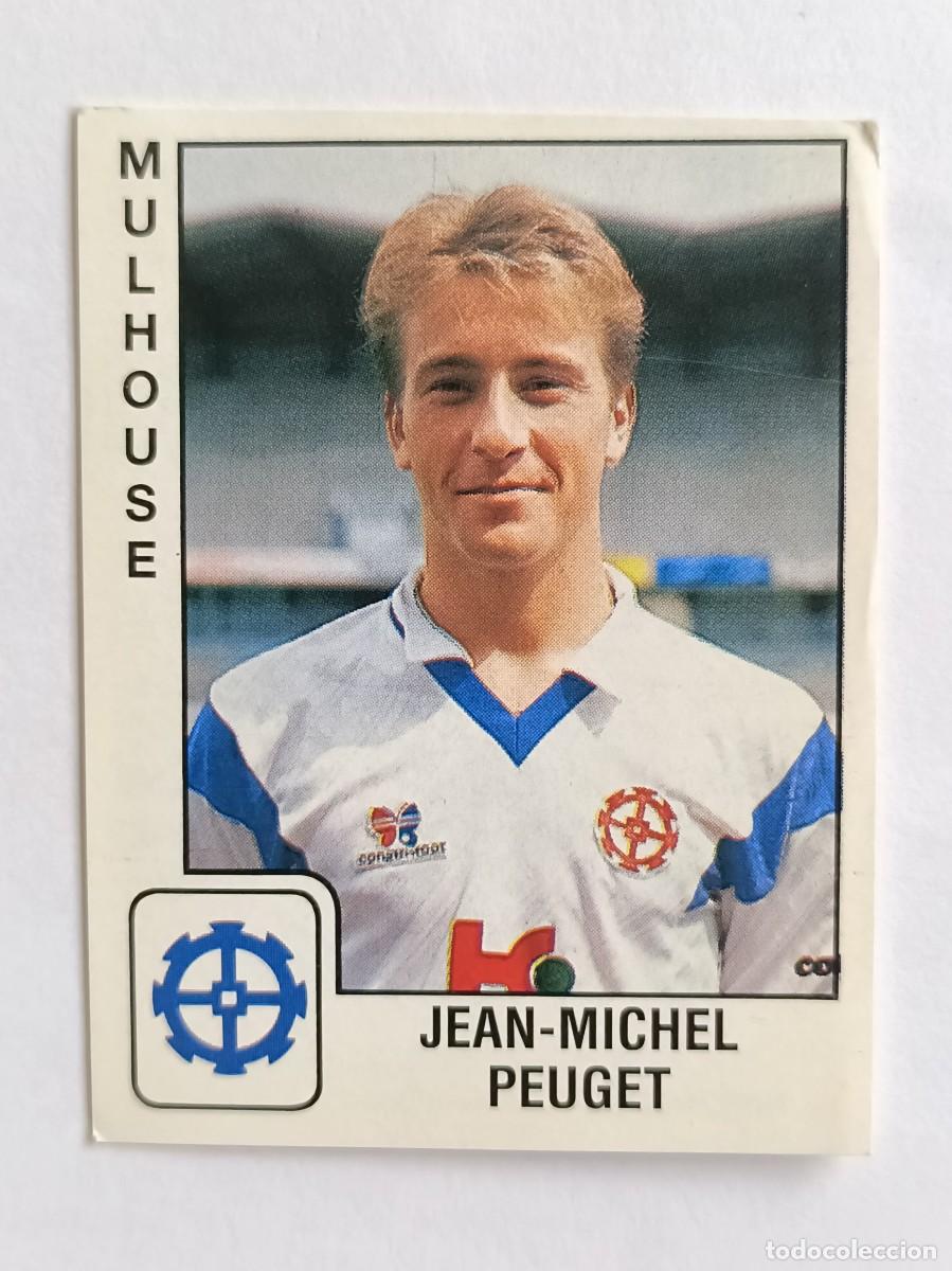 Cromos de f&uacute;tbol: #215 JEAN-MICHEL PEUGET (MULHOUSE) LIGUE 1 FOOT 90 PANINI