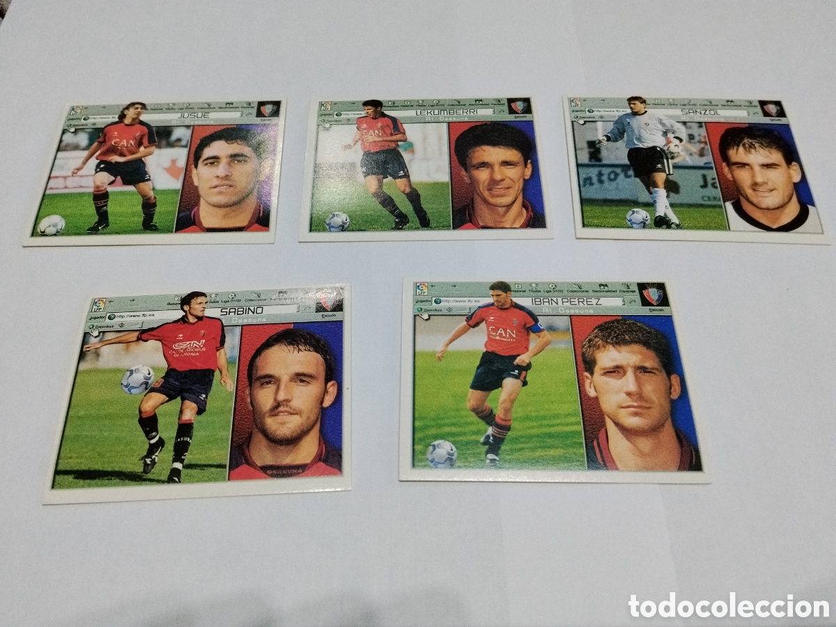Cromos de f&uacute;tbol: Osasuna / 2001-2002 / Colecciones este