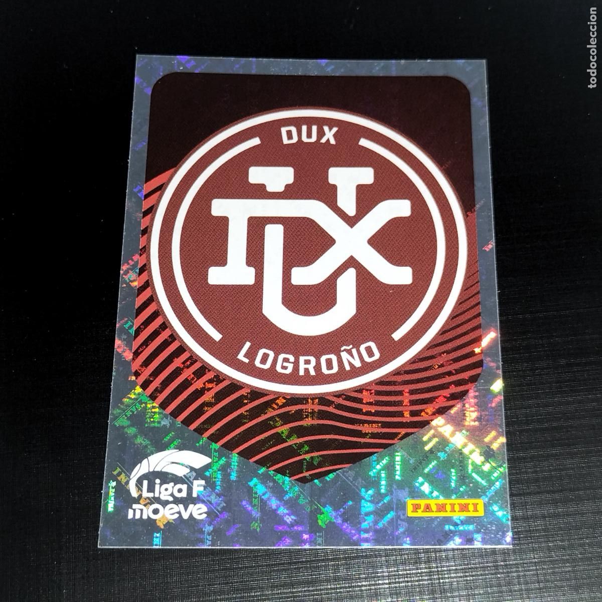 Cartes &agrave; collectionner de Football: 142 ESCUDO LOGO DUX LOGRO&Ntilde;O CROMOS LIGA F MOEVE FEMENINA PANINI 2025 2026 25 26