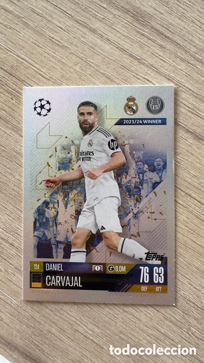 Cromos de f&uacute;tbol: Lote L010: Cromo de f&uacute;tbol Match Attax (TOPPS) temporada 23/24 Real Madrid