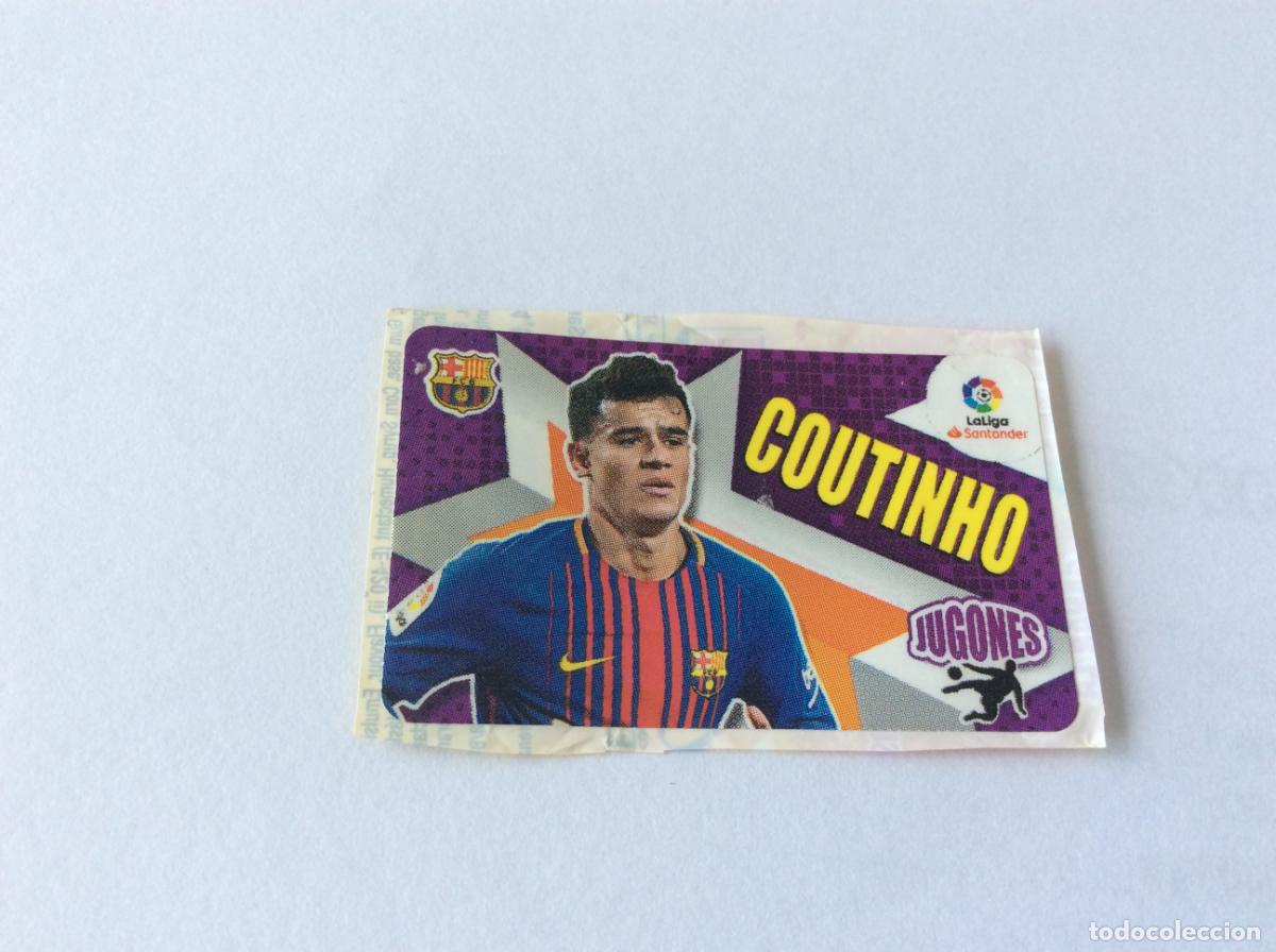 Cromos de f&uacute;tbol: Jugones Coutinho FC Barcelona Chicle Liga Este 2018 2019 18 19 Panini