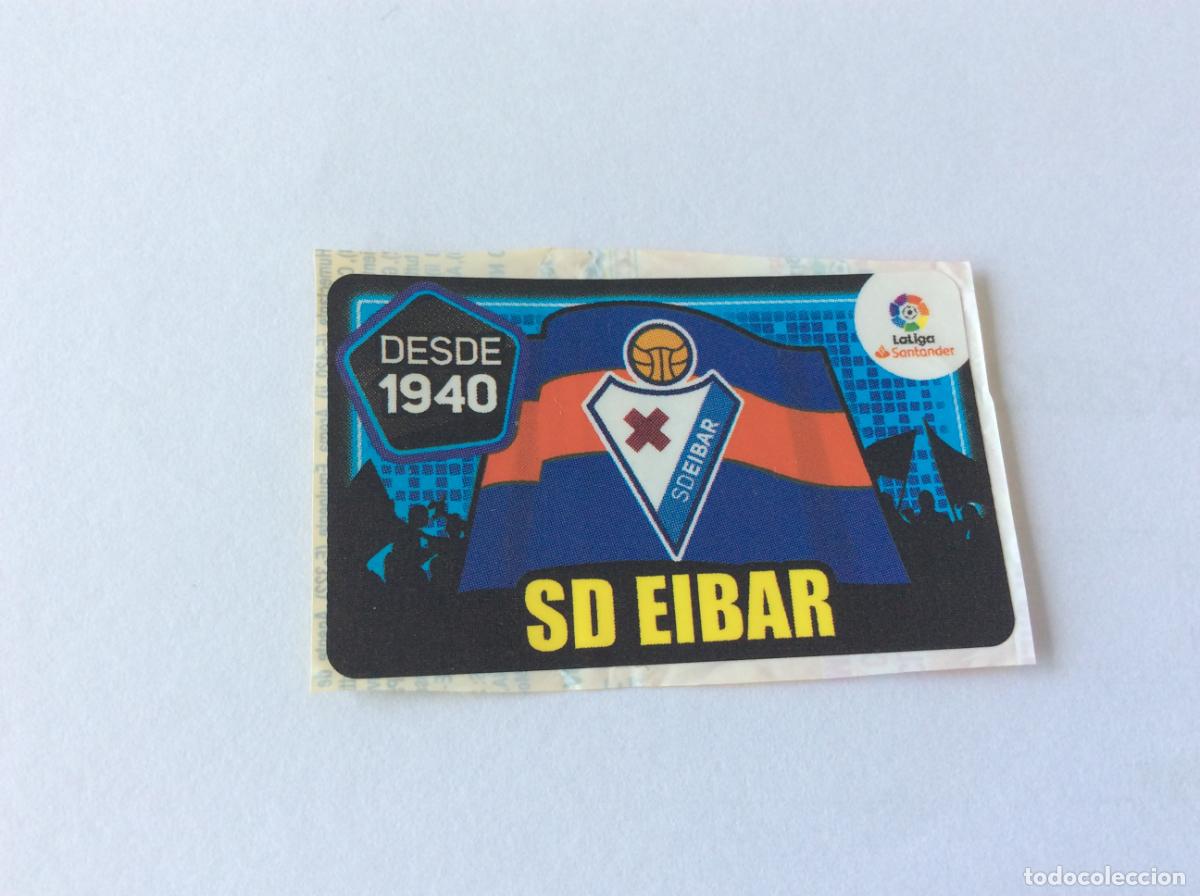 Cromos de f&uacute;tbol: Escudo Eibar Chicle Liga Este 2018 2019 18 19 Panini