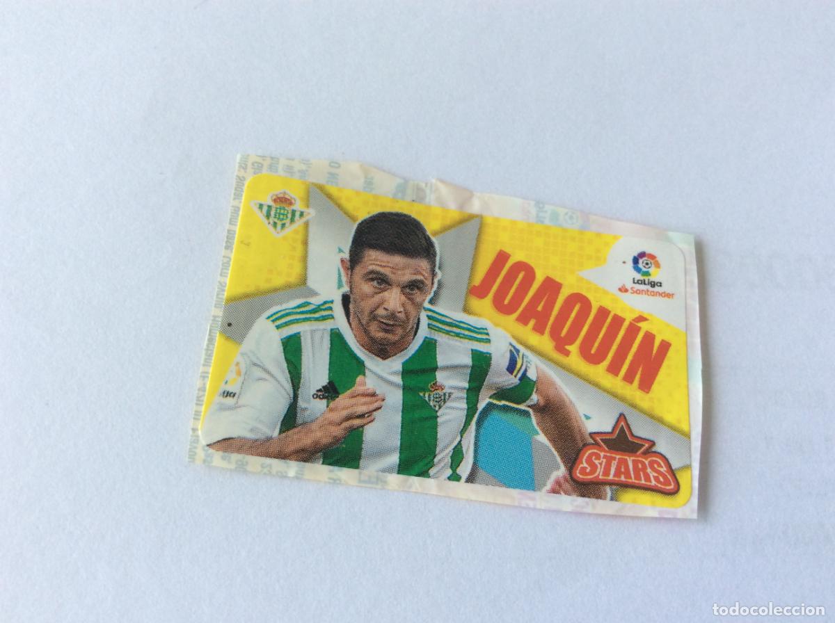 Cromos de f&uacute;tbol: Stars Joaqu&iacute;n Real Betis Chicle Liga Este 2018 2019 18 19 Panini