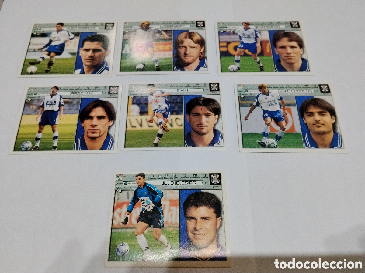 Cromos de f&uacute;tbol: Tenerife / 2001-2002 / Colecciones este