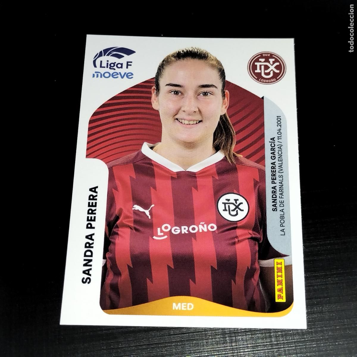 Cromos de f&uacute;tbol: 155 B SANDRA PERERA DUX LOGRO&Ntilde;O CROMOS LIGA F MOEVE FEMENINA PANINI 2025 2026 25 26