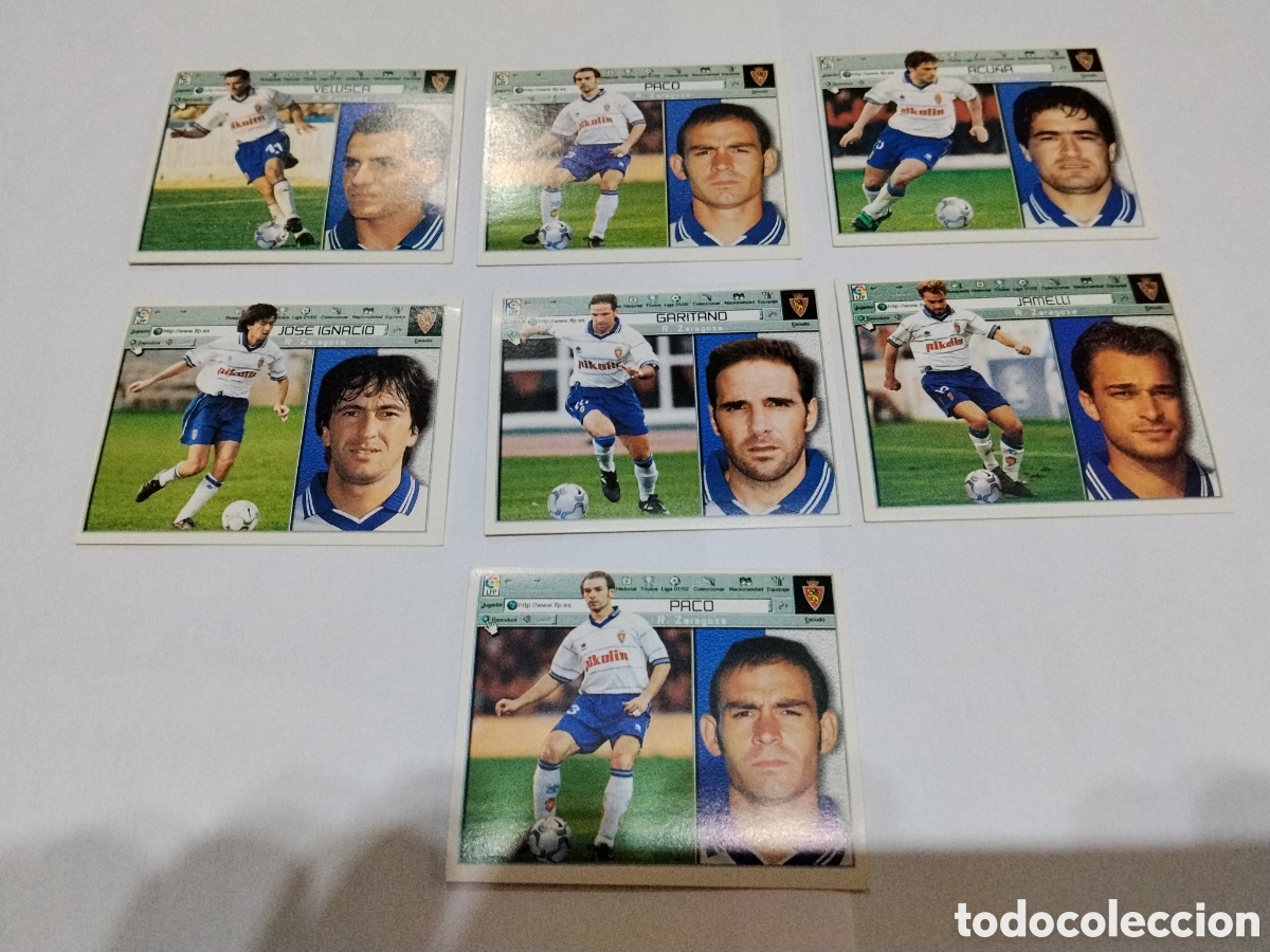 Cromos de f&uacute;tbol: Zaragoza / 2001-2002 / Colecciones este