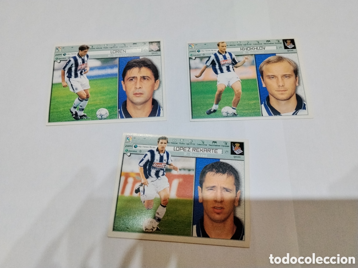 Cromos de f&uacute;tbol: Real Sociedad / 2001-2002 / Colecciones este