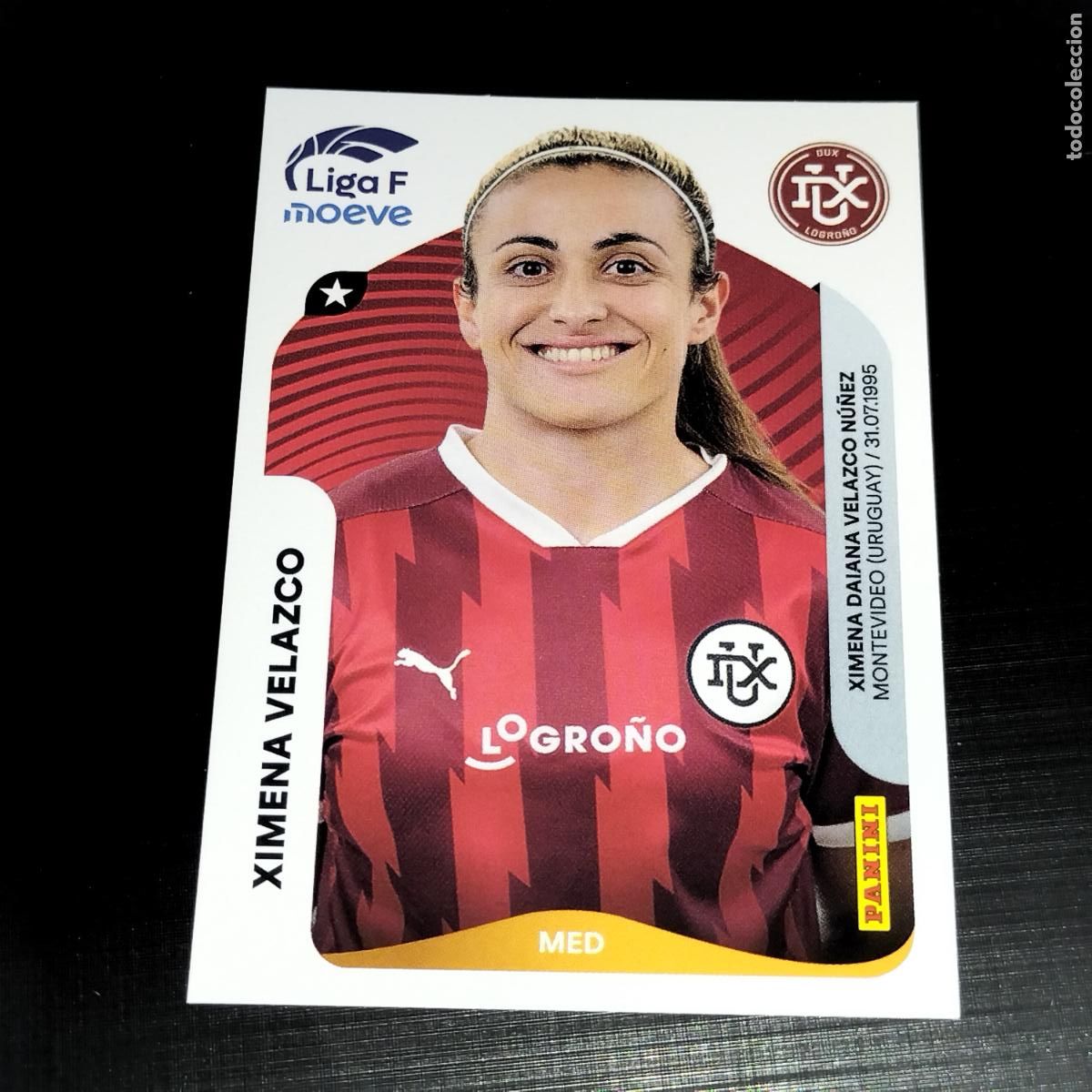 Cromos de f&uacute;tbol: 156 A XIMENA VELAZCO DUX LOGRO&Ntilde;O CROMOS LIGA F MOEVE FEMENINA PANINI 2025 2026 25 26