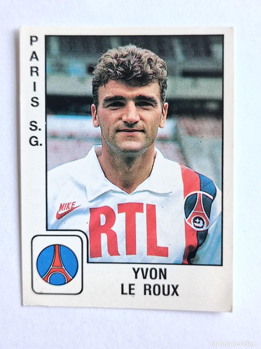 Football Stickers: #257 YVON LE ROUX (PARIS SAINT-GERMAIN) LIGUE 1 FOOT 90 PANINI