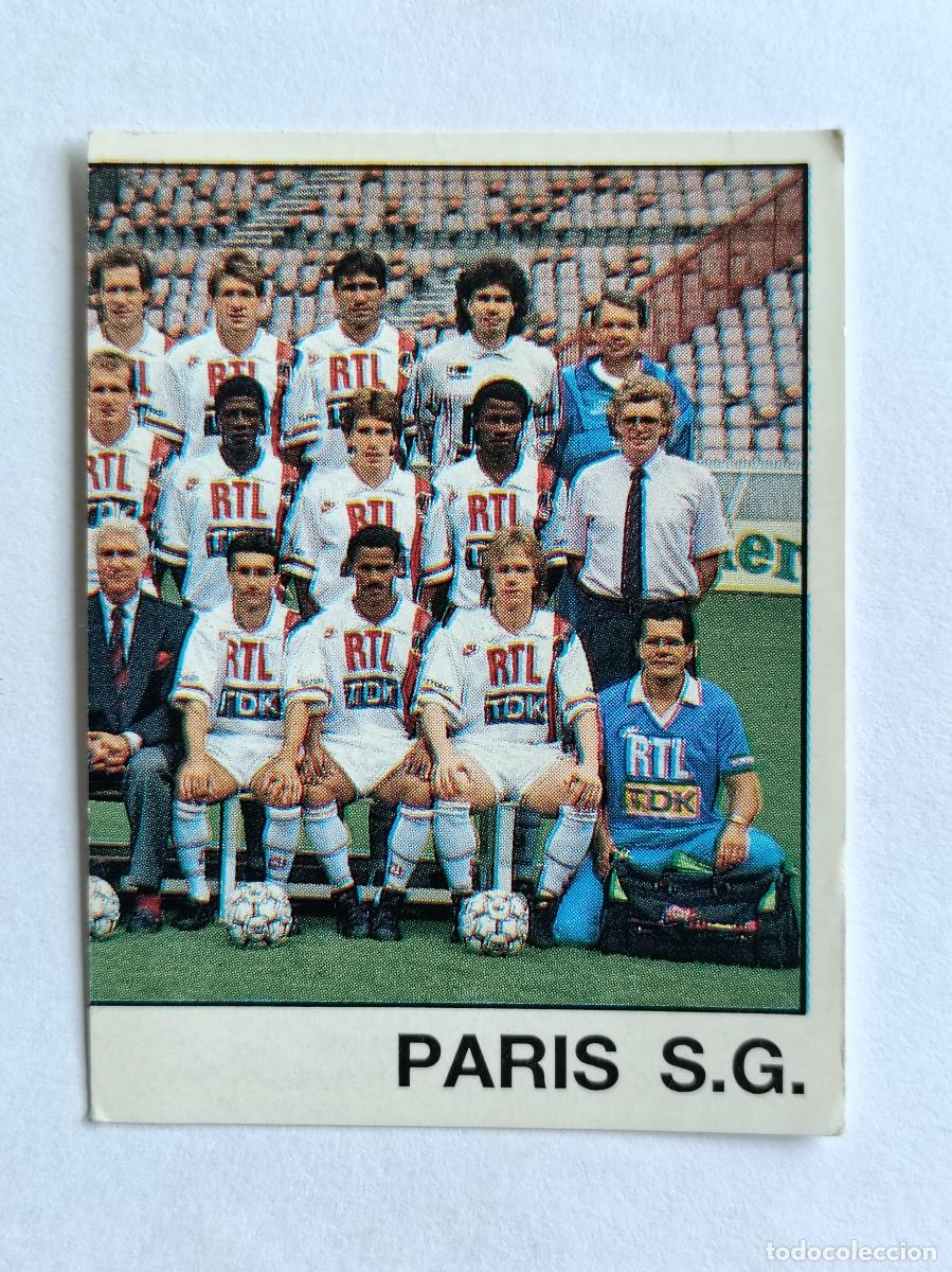 Cromos de f&uacute;tbol: #261 EQUIPO (PARIS SAINT-GERMAIN) LIGUE 1 FOOT 90 PANINI