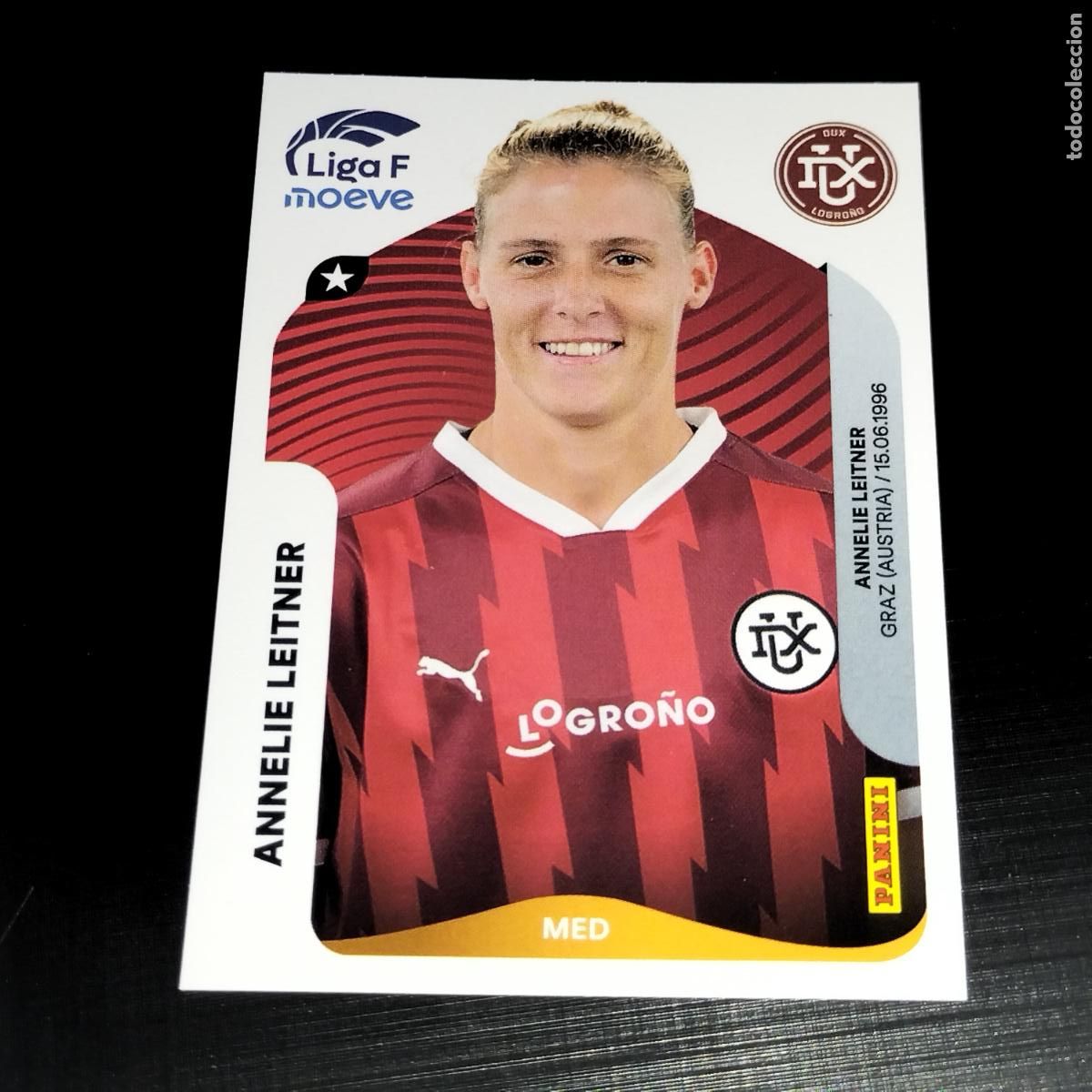 Cromos de f&uacute;tbol: 157 ANNELIE LEITNER DUX LOGRO&Ntilde;O CROMOS LIGA F MOEVE FEMENINA PANINI 2025 2026 25 26
