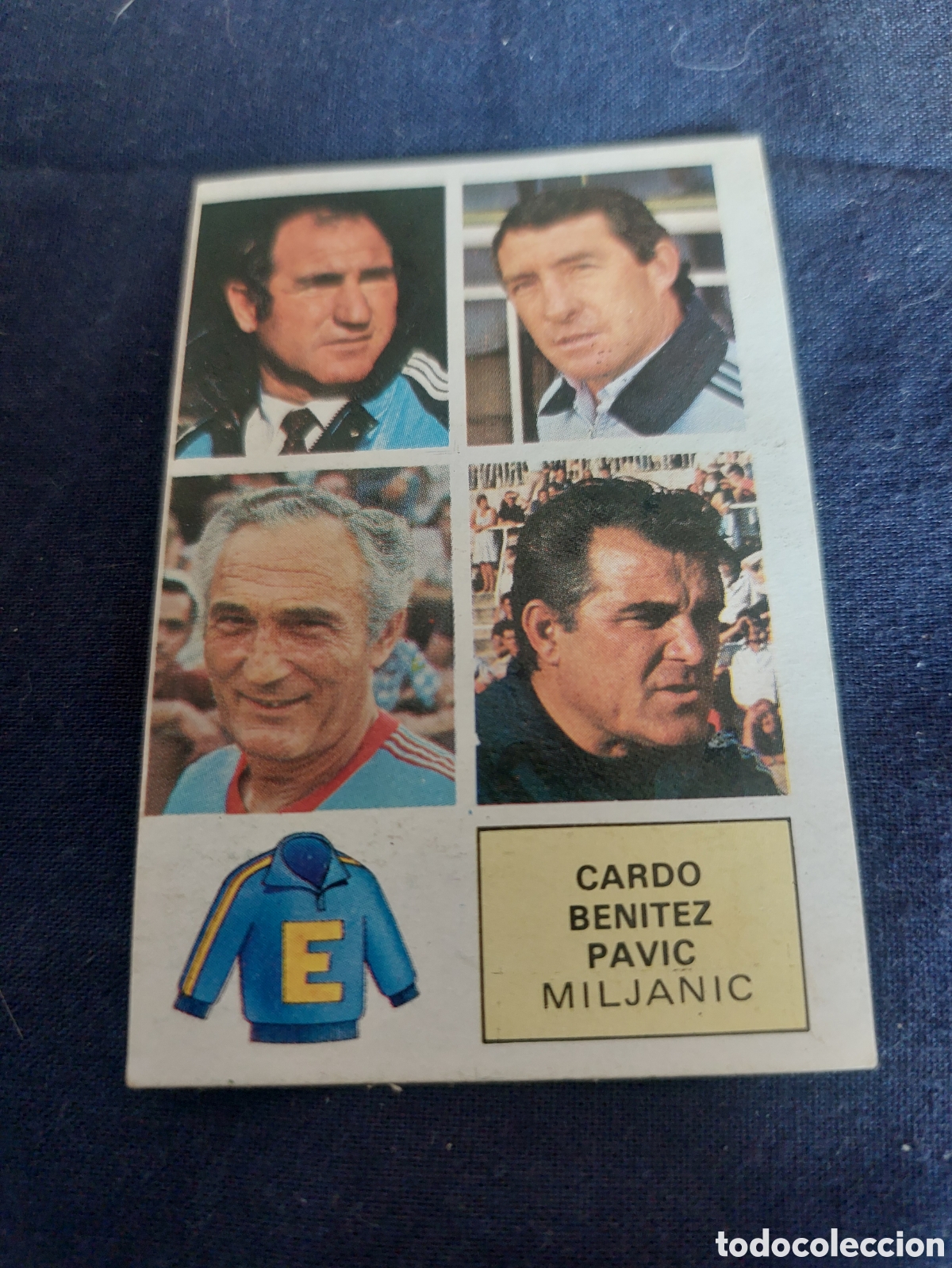 Cromos de f&uacute;tbol: Miljanic cardo benitez pavic entrenadores 82/83