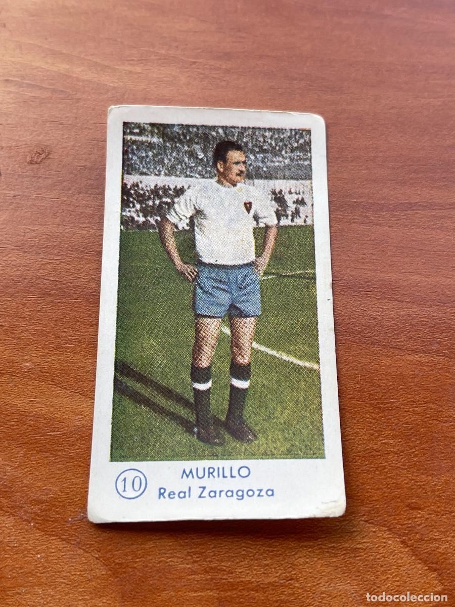 Cromos de f&uacute;tbol: MURILLO 10 REAL ZARAGOZA Gr&aacute;ficas Bachende liga 1957 1958 sin pegar