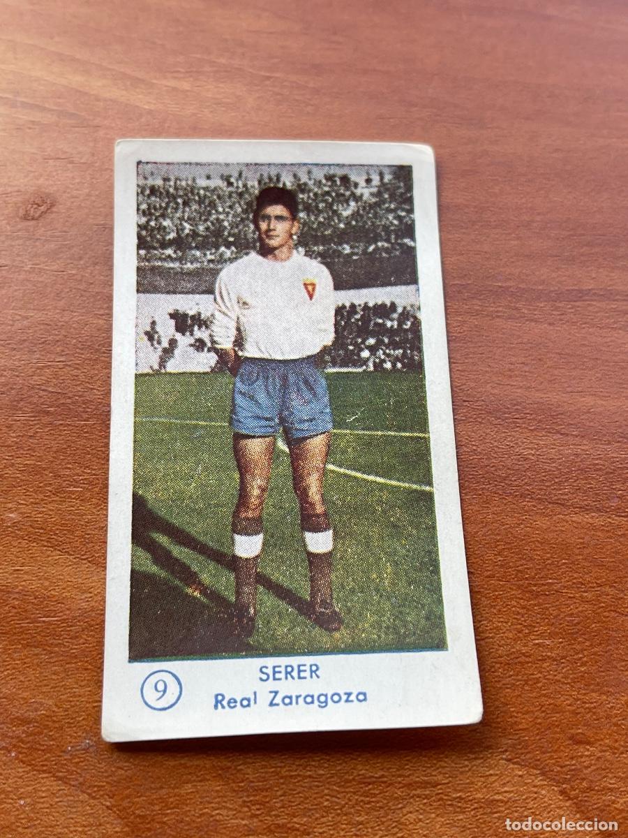 Cromos de f&uacute;tbol: SERER 9 ZARAGOZA Gr&aacute;ficas Bachende liga 1957 1958 sin pegar