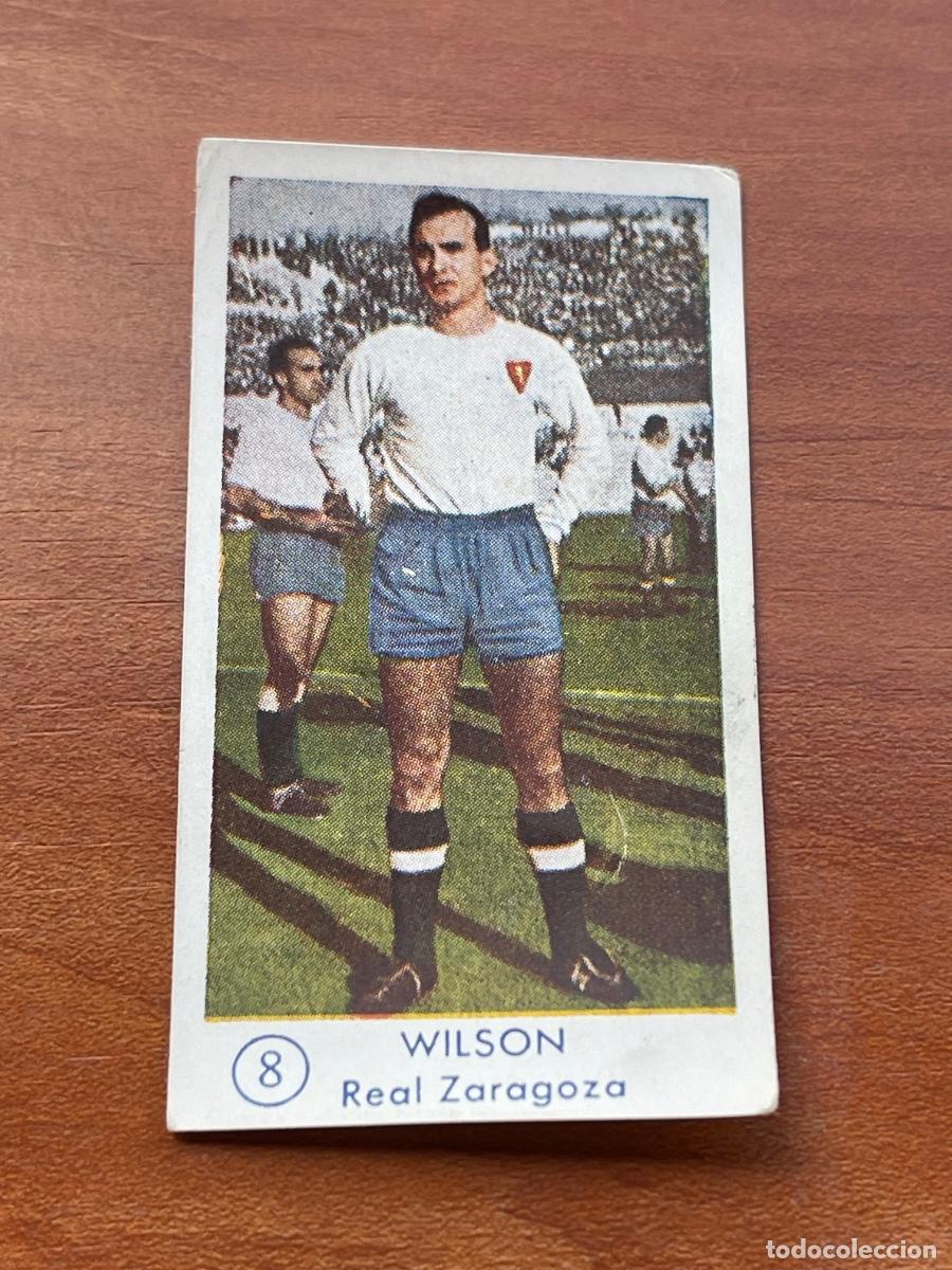 Cromos de f&uacute;tbol: WILSON 8 ZARAGOZA Gr&aacute;ficas Bachende liga 1957 1958 sin pegar