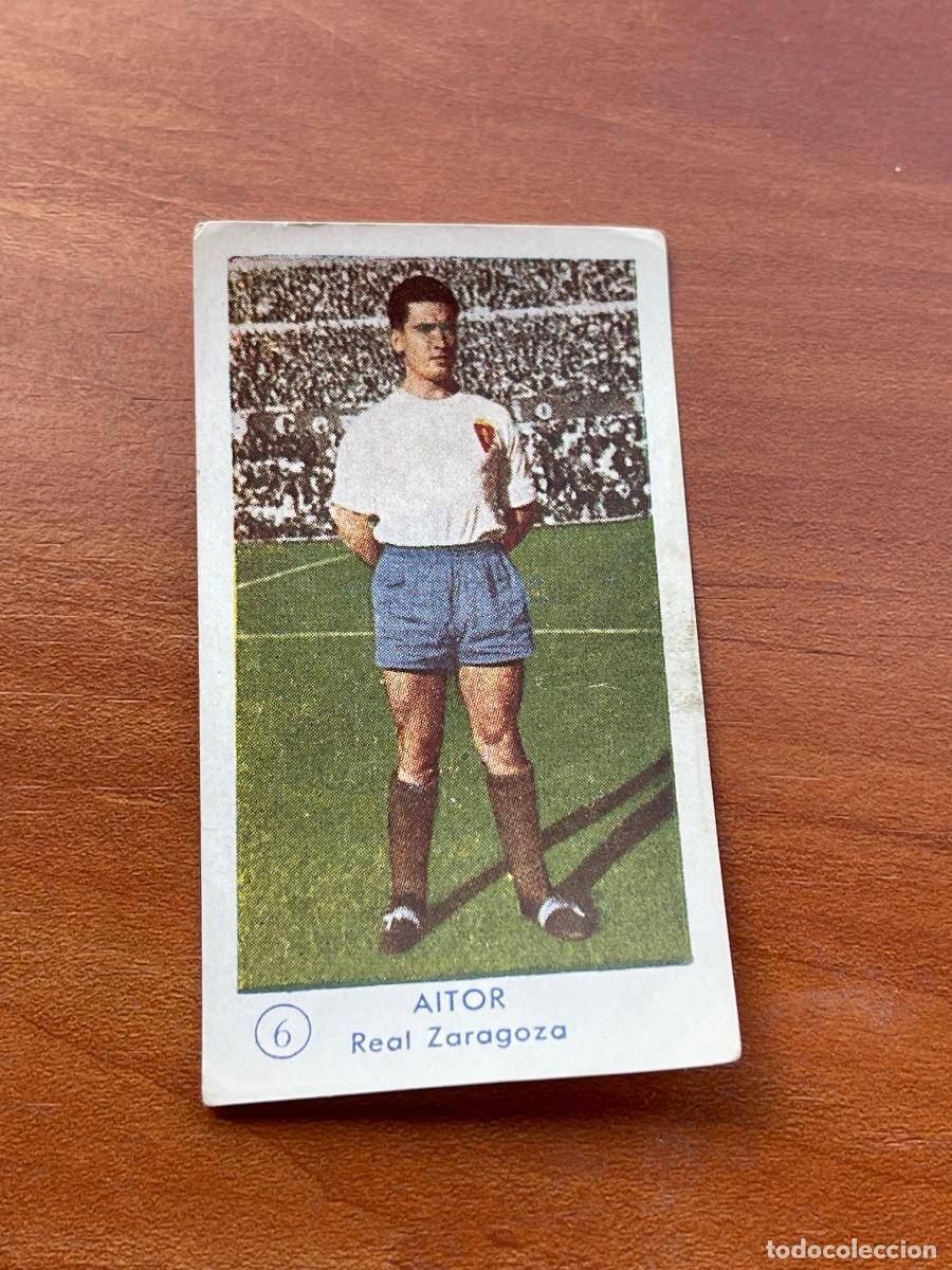 Cromos de f&uacute;tbol: AITOR 6 ZARAGOZA Gr&aacute;ficas Bachende liga 1957 1958 sin pegar