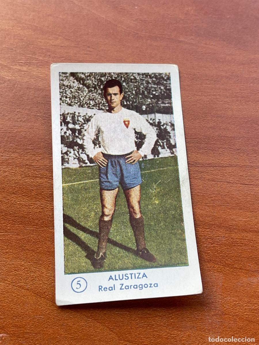 Cromos de f&uacute;tbol: ALUSTIZA 5 ZARAGOZA Gr&aacute;ficas Bachende liga 1957 1958 sin pegar