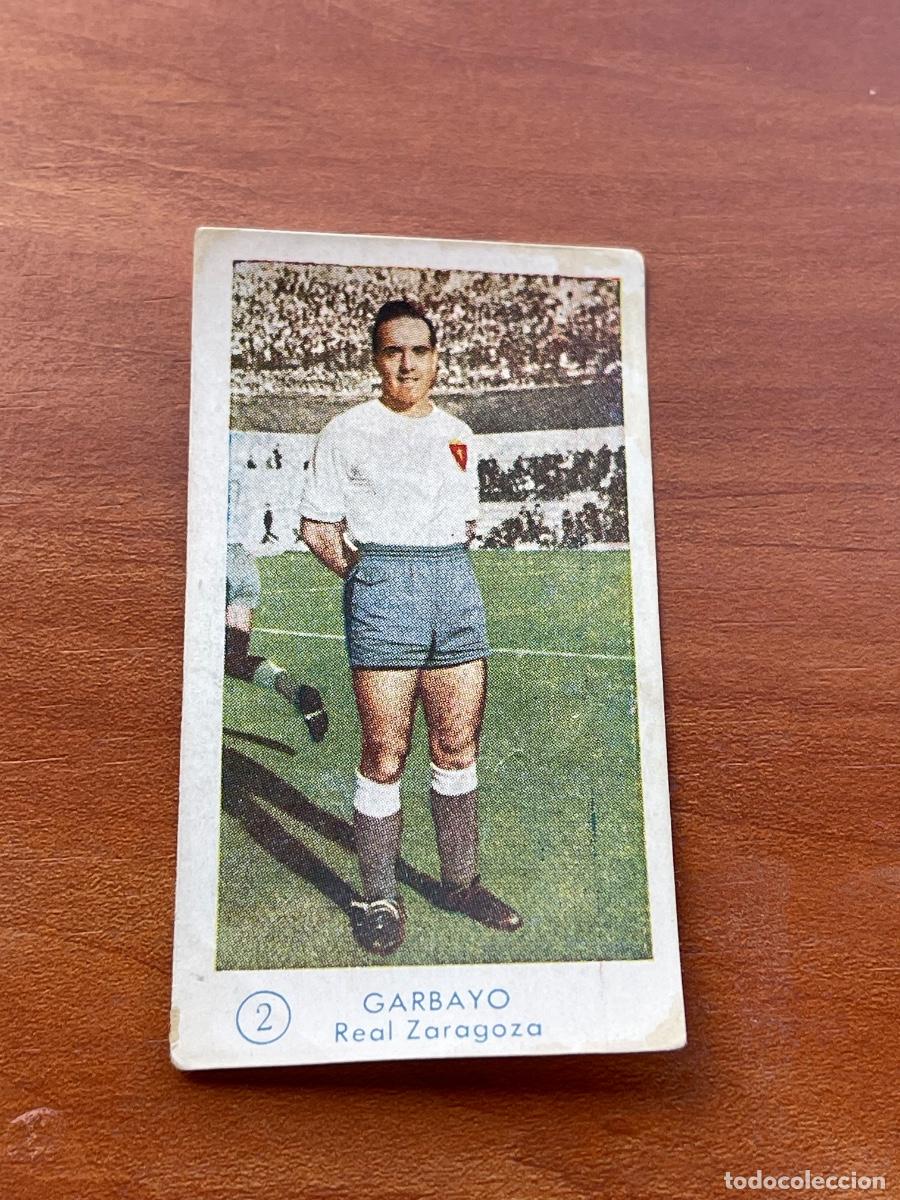 Cromos de f&uacute;tbol: GARBAYO 2 ZARAGOZA Gr&aacute;ficas Bachende liga 1957 1958 sin pegar