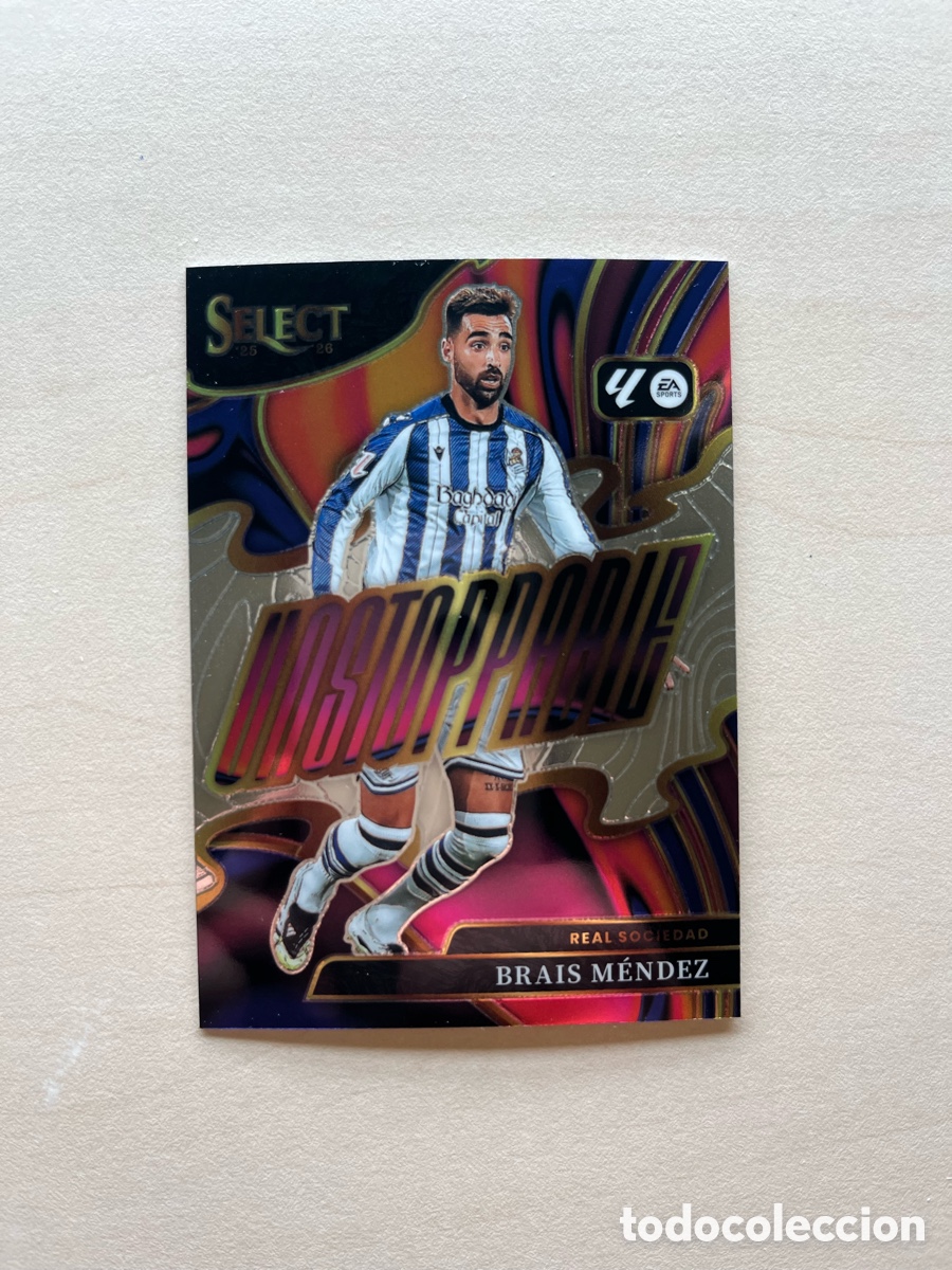 Cromos de f&uacute;tbol: Brais M&eacute;ndez Unestoppable Select La Liga 2025-26 - Real Sociedad