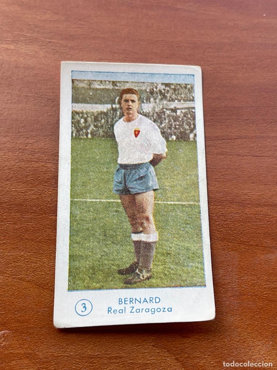 Cromos de f&uacute;tbol: BERNARD 3 ZARAGOZA Gr&aacute;ficas Bachende liga 1957 1958 sin pegar