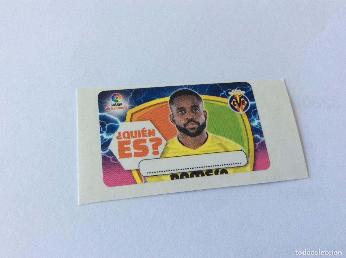Cromos de f&uacute;tbol: &iquest;Qui&eacute;n es? Bakamb&uacute; Villarreal Chicle Liga Este 2017 2018 17 18 Panini